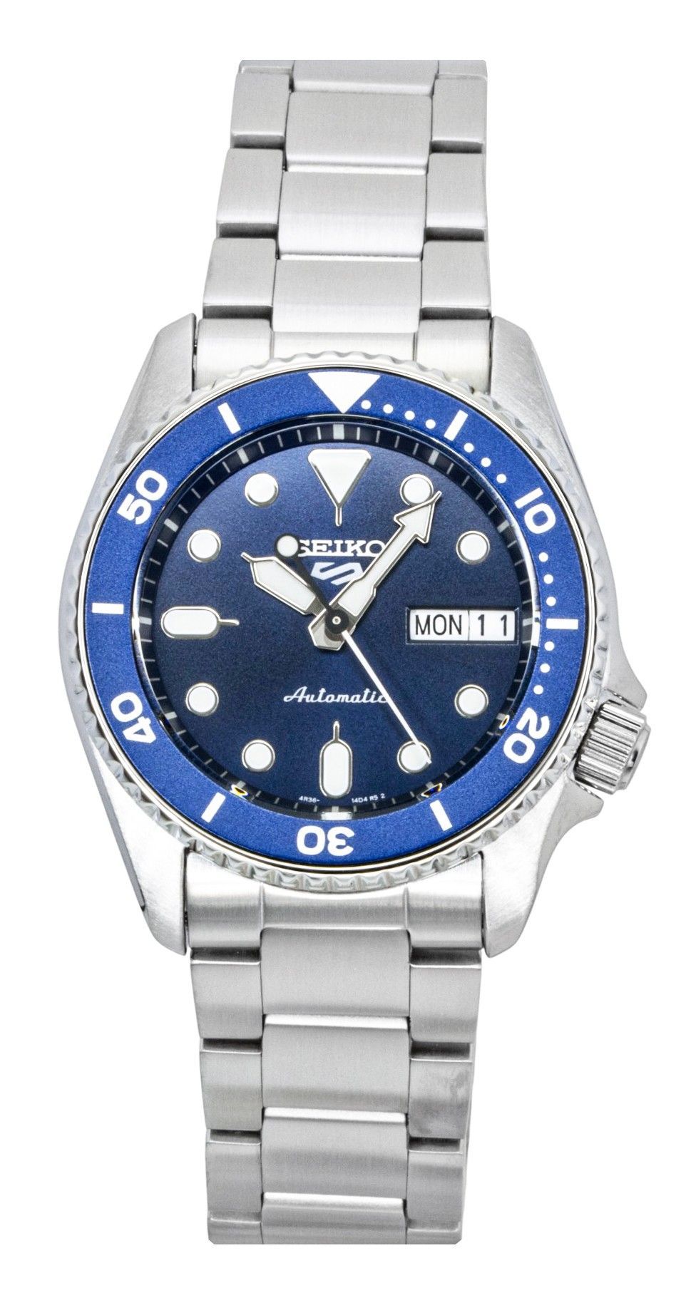 Seiko 5 Sports SKX Street Denim Stainless Steel Blue Dial Automatic SRPL77K1 100M Men's Watch - Prestige Stones