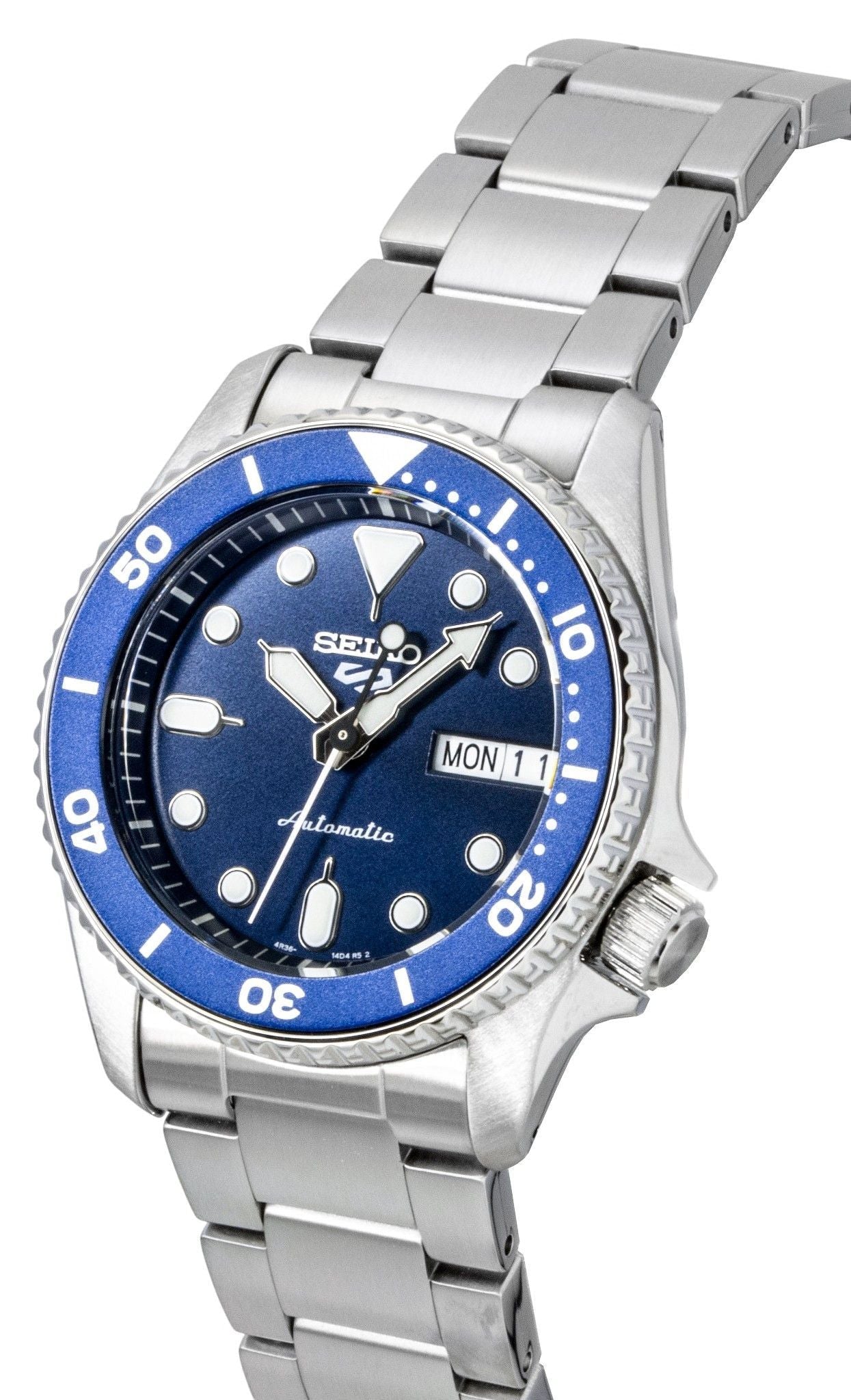 Seiko 5 Sports SKX Street Denim Stainless Steel Blue Dial Automatic SRPL77K1 100M Men's Watch - Prestige Stones