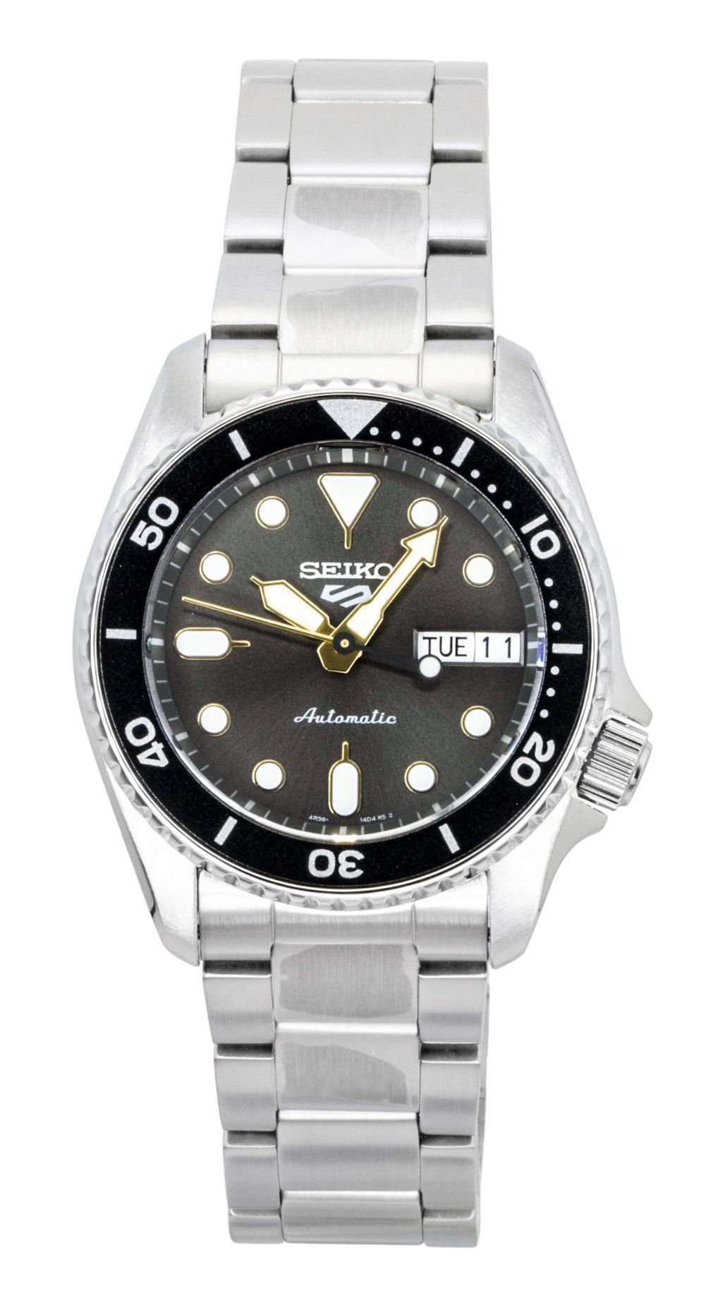 Seiko 5 Sports SKX Street Stonewash Stainless Steel Black Dial Automatic SRPL79K1 100M Men's Watch - Prestige Stones