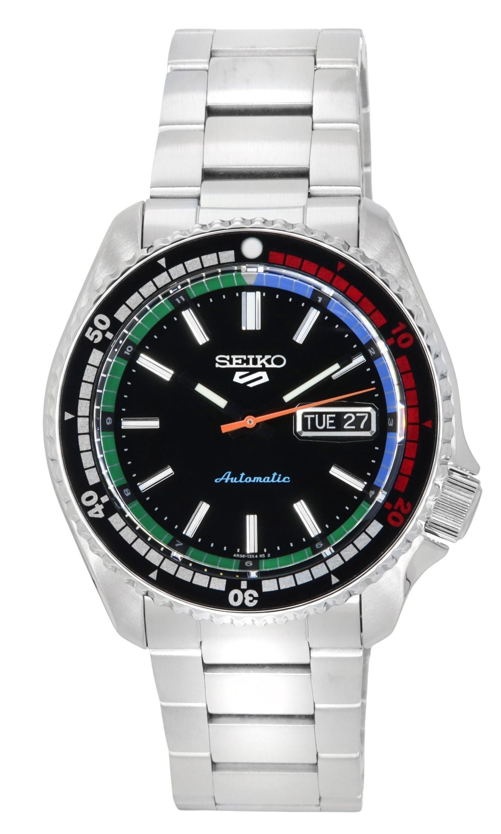 Seiko 5 Sports SKX Style The New Regatta Timer Special Edition Black Dial Automatic SRPK13K1 100M Men's Watch - Prestige Stones