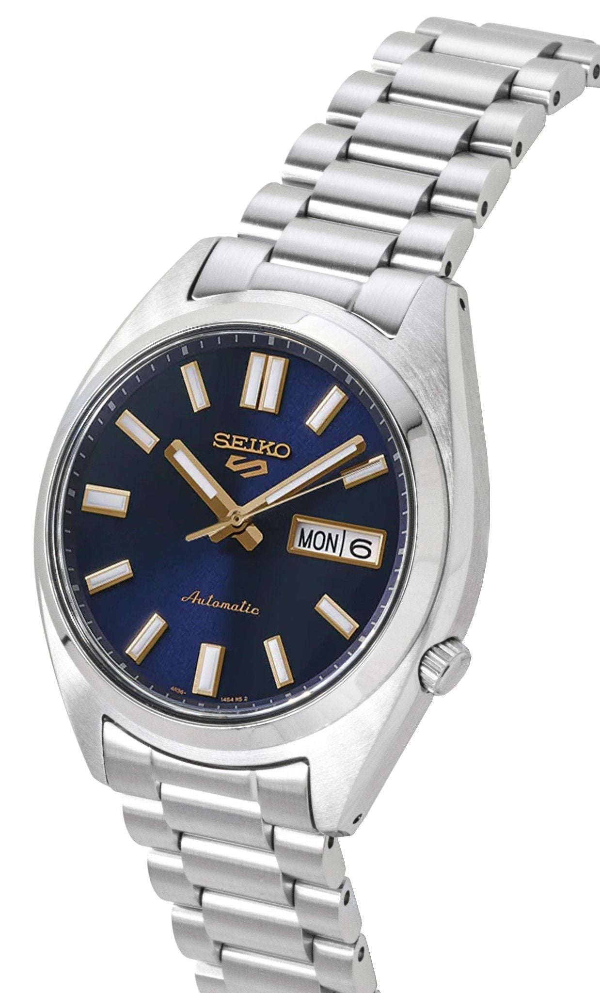 Seiko 5 Sports SNXS Stainless Steel Blue Dial Automatic SRPL55K1 100M Men's Watch - Prestige Stones