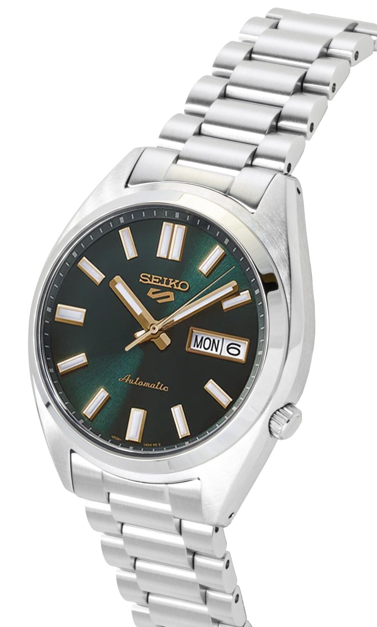 Seiko 5 Sports SNXS Stainless Steel Green Dial Automatic SRPL57K1 100M Men's Watch - Prestige Stones