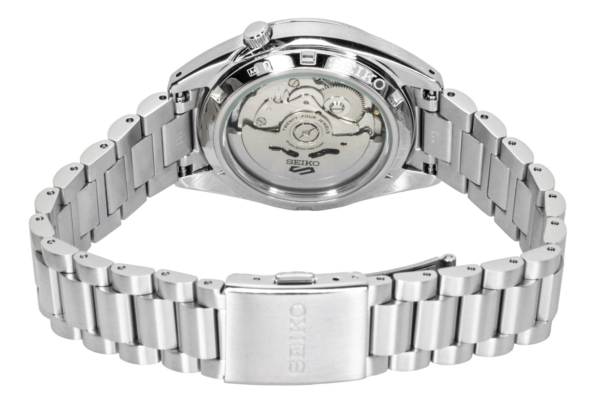 Seiko 5 Sports SNXS Stainless Steel Green Dial Automatic SRPL57K1 100M Men's Watch - Prestige Stones
