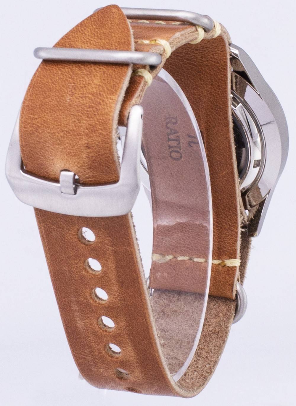 Seiko 5 Sports SNZG11K1 - var - LS18 Automatic Brown Leather Strap Men's Watch - Prestige Stones