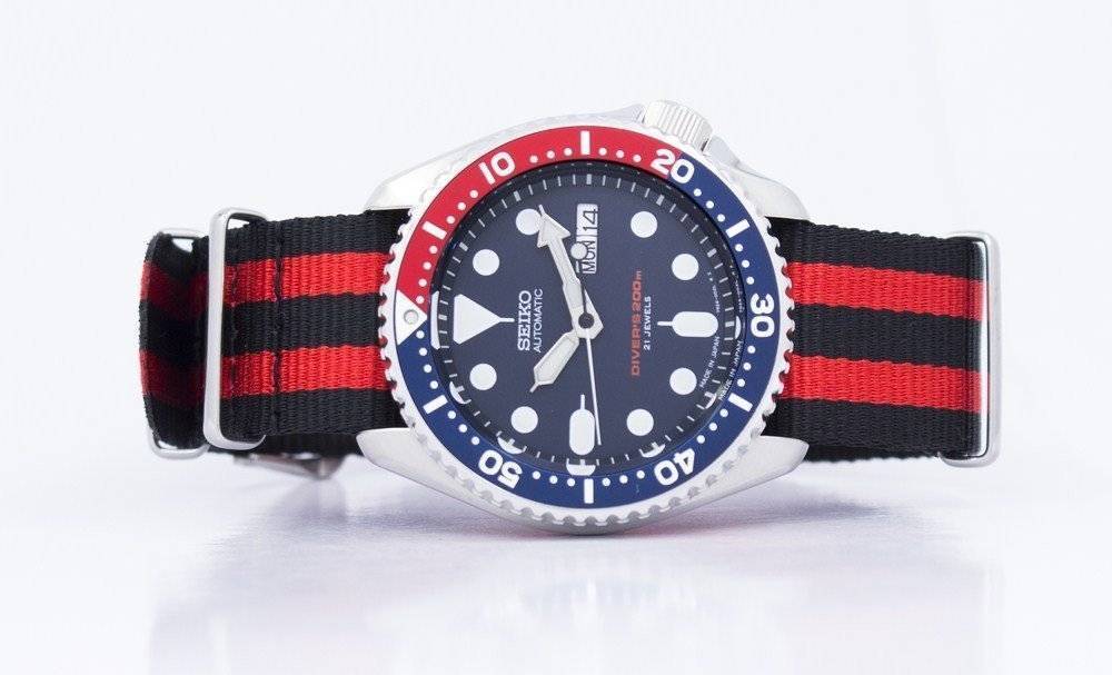 Seiko Automatic Diver's 200M NATO Strap SKX009J1 - var - NATO3 Men's Watch - Prestige Stones