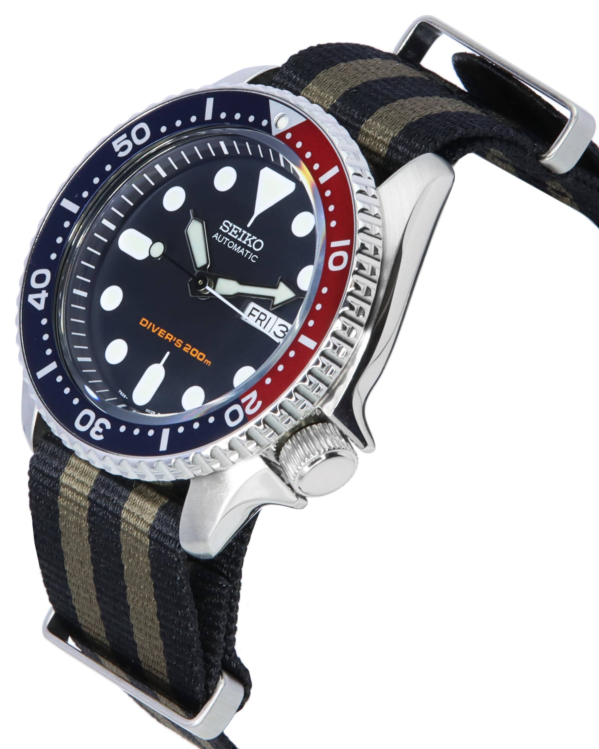 Seiko Automatic Diver's 200M NATO Strap SKX009K1 - var - NATO2 Men's Watch - Prestige Stones