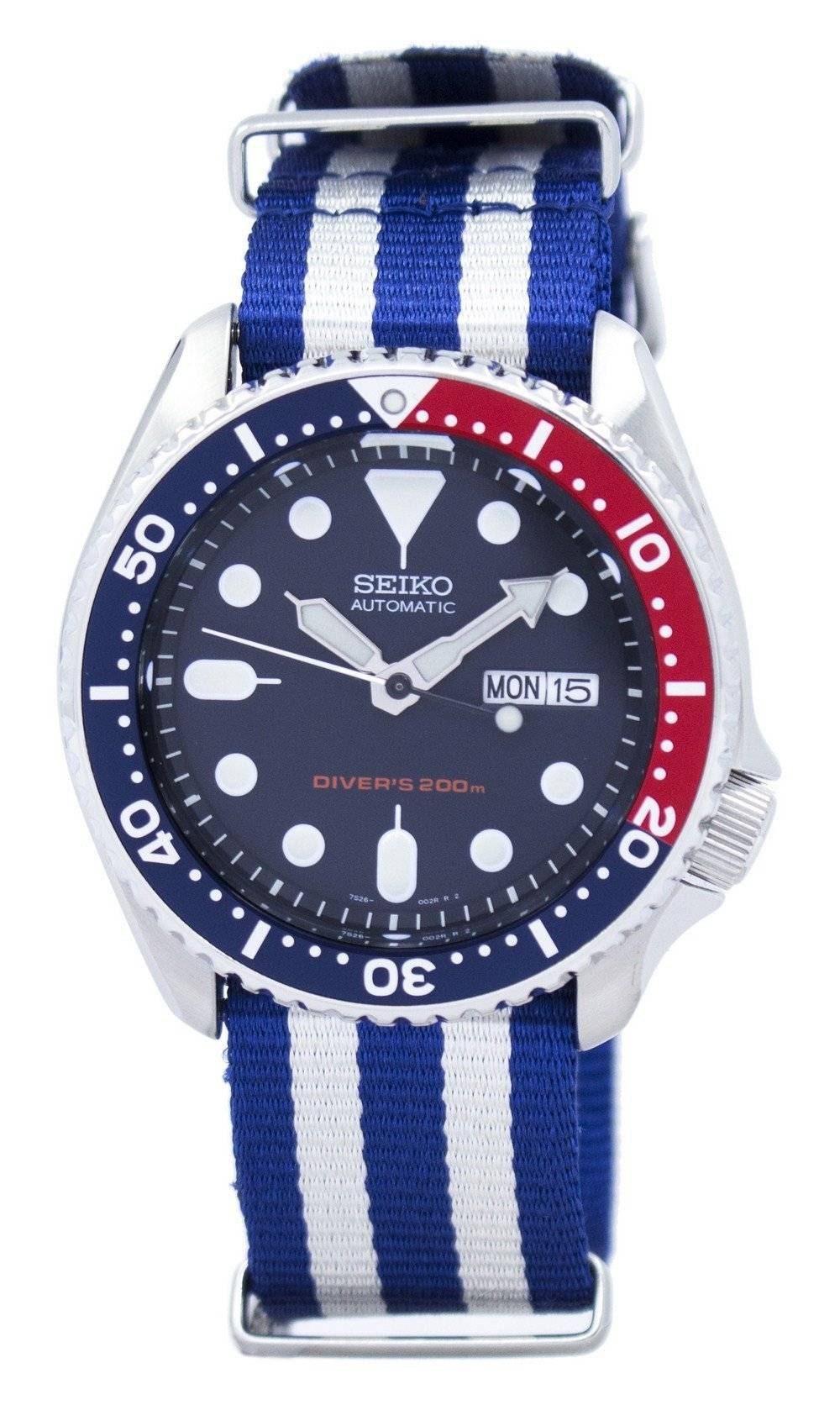 Seiko Automatic Diver's 200M NATO Strap SKX009K1 - var - NATO2 Men's Watch - Prestige Stones