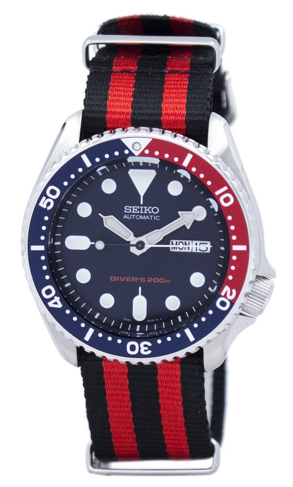 Seiko Automatic Diver's 200M NATO Strap SKX009K1 - var - NATO3 Men's Watch - Prestige Stones