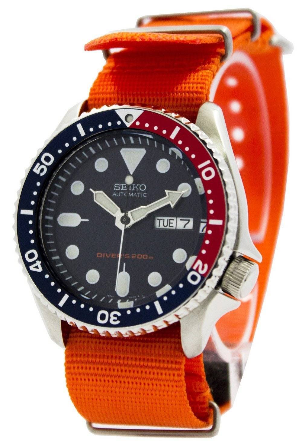 Seiko Automatic Diver's 200M NATO Strap SKX009K1 - var - NATO7 Men's Watch - Prestige Stones