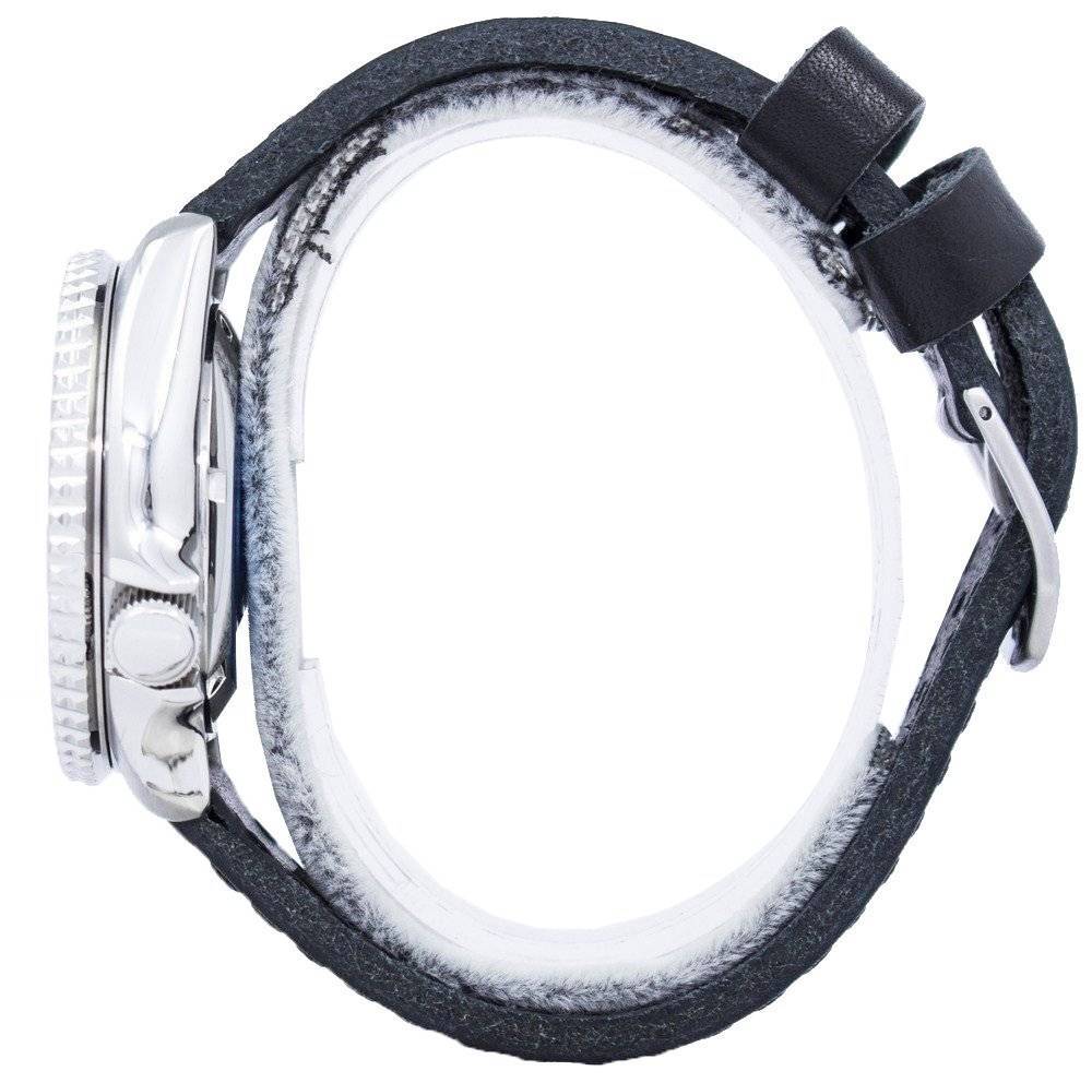 Seiko Automatic Diver's Black Leather SKX009J1 - var - LS8 200M Men's Watch - Prestige Stones