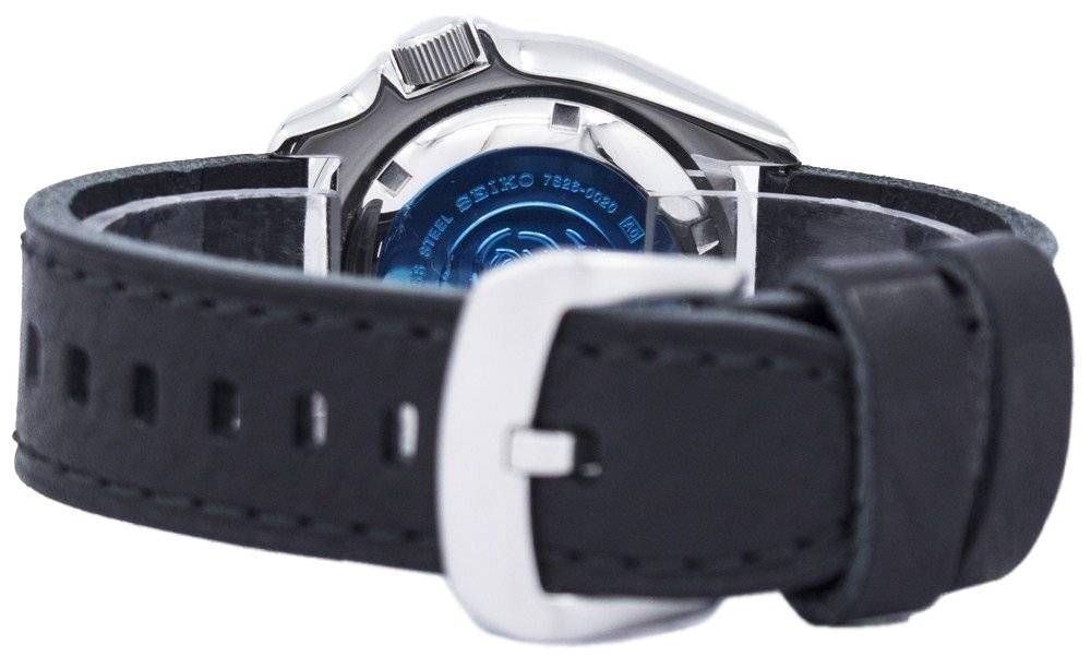 Seiko Automatic Diver's Black Leather SKX009J1 - var - LS8 200M Men's Watch - Prestige Stones