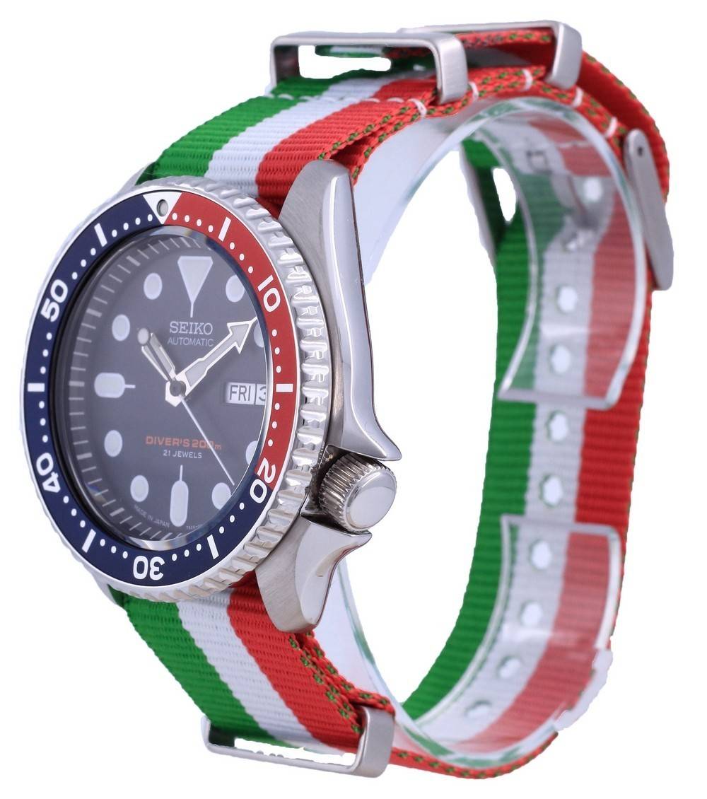 Seiko Automatic Diver's Polyester Japan Made SKX009J1 - var - NATO23 200M Men's Watch - Prestige Stones