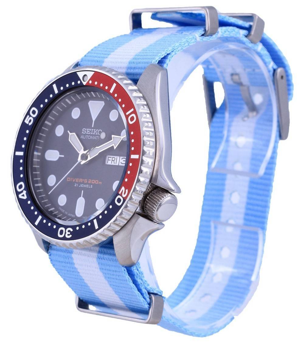 Seiko Automatic Diver's Polyester Japan Made SKX009J1 - var - NATO24 200M Men's Watch - Prestige Stones