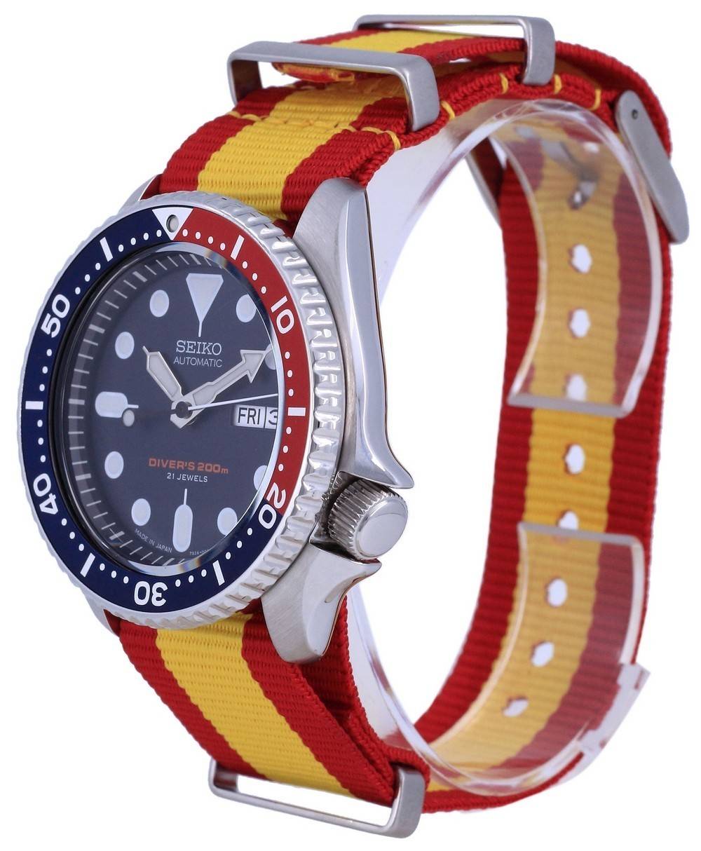 Seiko Automatic Diver's Polyester Japan Made SKX009J1 - var - NATO29 200M Men's Watch - Prestige Stones