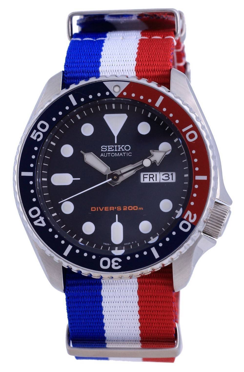 Seiko Automatic Diver's Polyester SKX009K1 - var - NATO25 200M Men's Watch - Prestige Stones