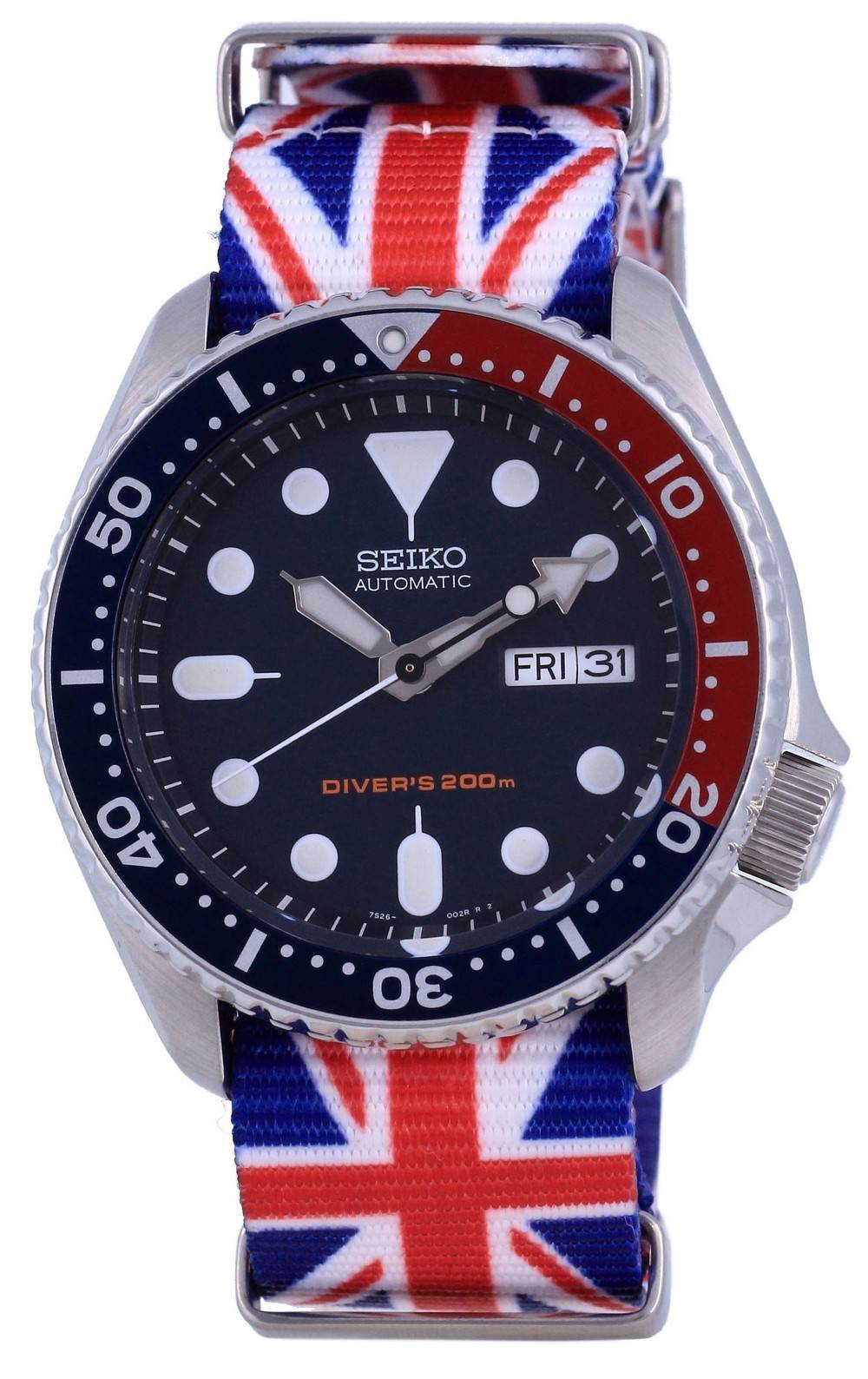 Seiko Automatic Diver's Polyester SKX009K1 - var - NATO28 200M Men's Watch - Prestige Stones
