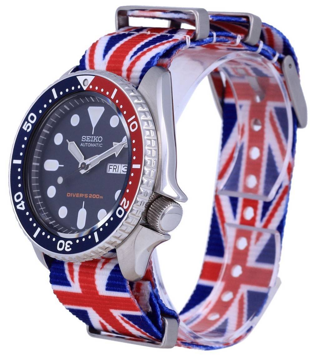 Seiko Automatic Diver's Polyester SKX009K1 - var - NATO28 200M Men's Watch - Prestige Stones
