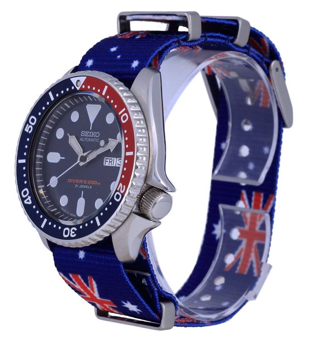 Seiko Automatic Diver's Polyester SKX009K1 - var - NATO29 200M Men's Watch - Prestige Stones