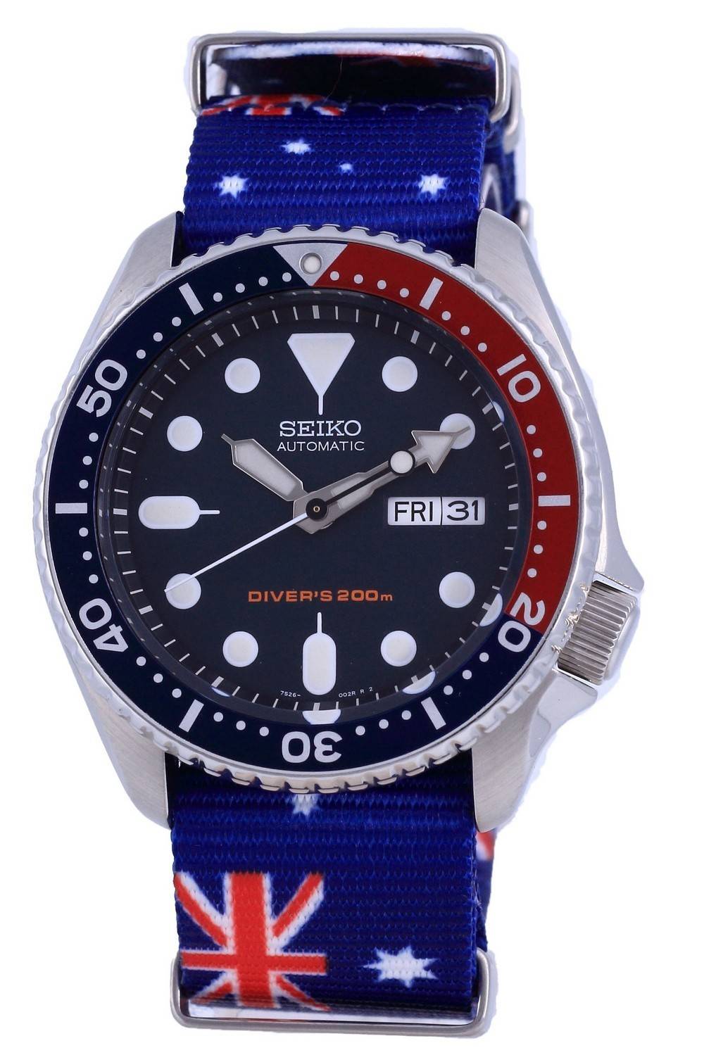 Seiko Automatic Diver's Polyester SKX009K1 - var - NATO30 200M Men's Watch - Prestige Stones