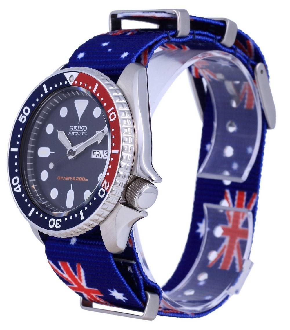 Seiko Automatic Diver's Polyester SKX009K1 - var - NATO30 200M Men's Watch - Prestige Stones