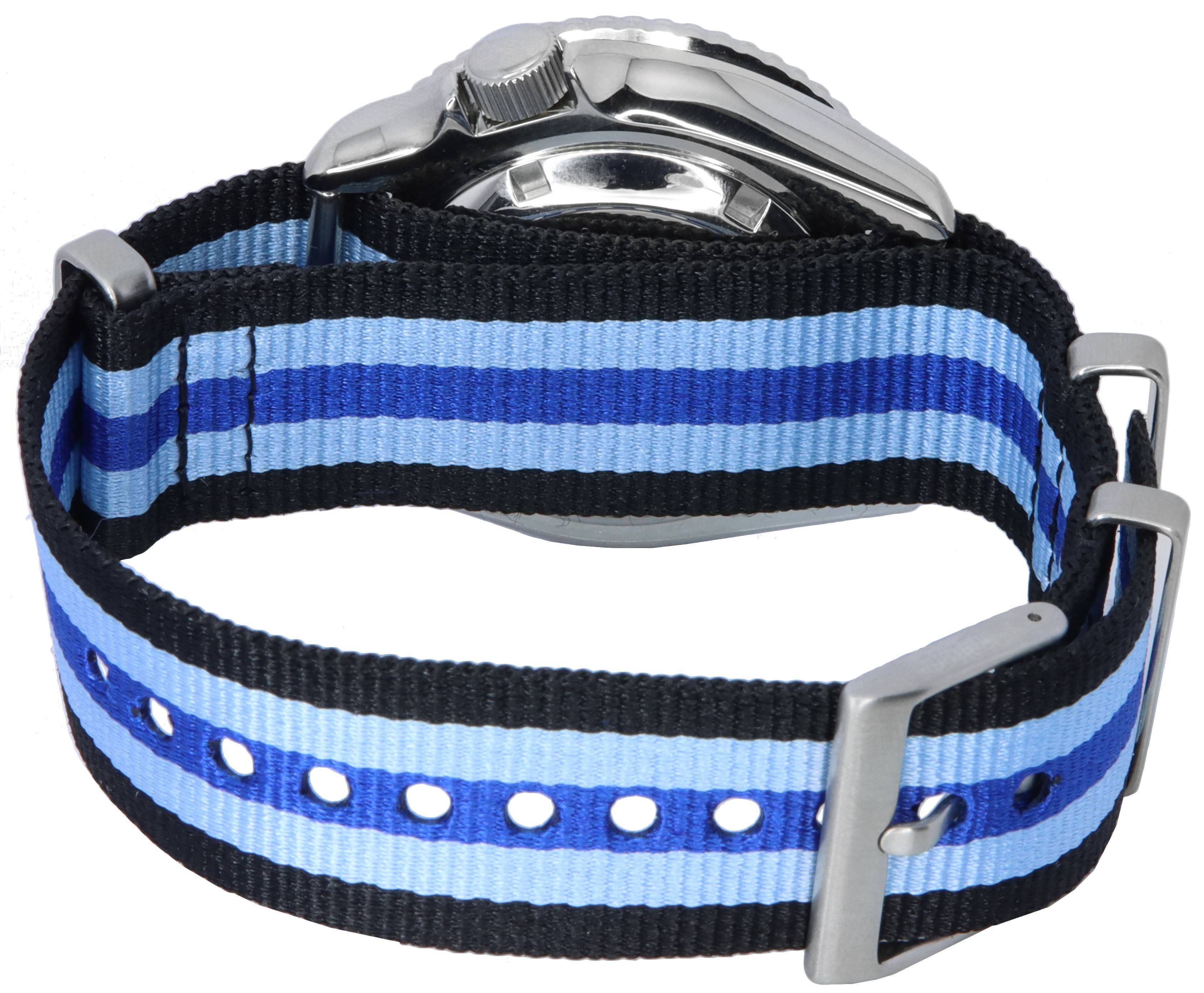 Seiko Blue Dial Automatic Diver's SKX009J1 - var - NATO20 200M Men's Watch - Prestige Stones