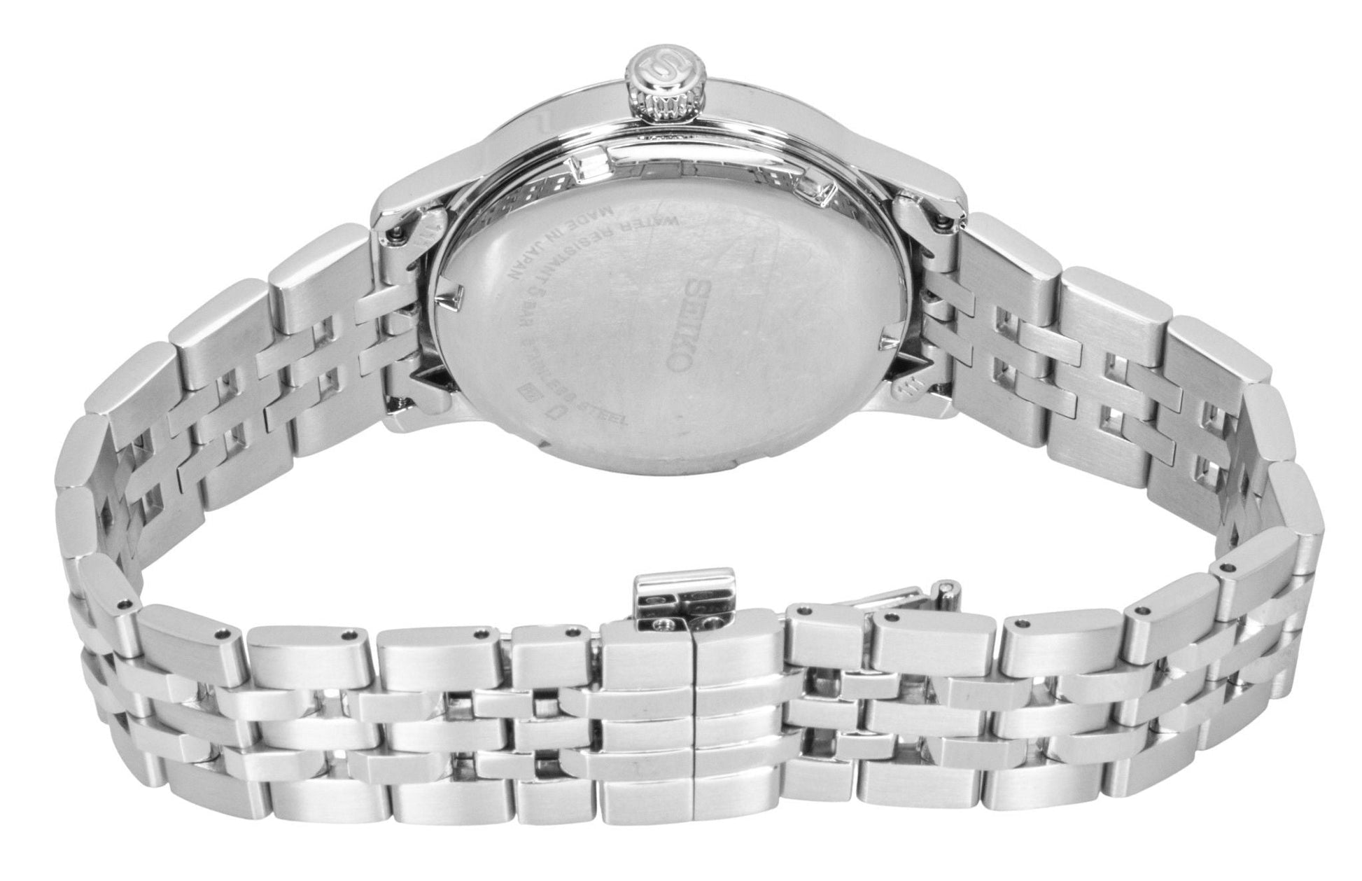 Seiko Presage Cocktail Diamond Accents Stainless Steel Mint Green Dial Automatic SRPL63J1 Women's Watch - Prestige Stones