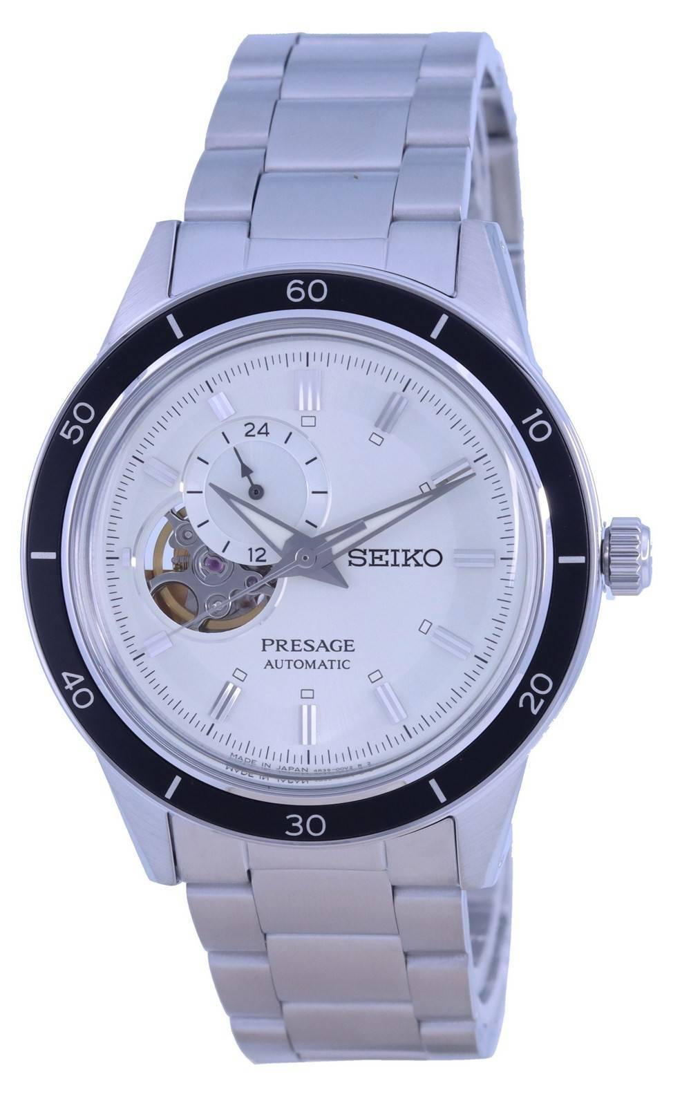 Seiko Presage Style 60's Open Heart Cream Dial Automatic SSA423 SSA423J1 SSA423J Men's Watch - Prestige Stones