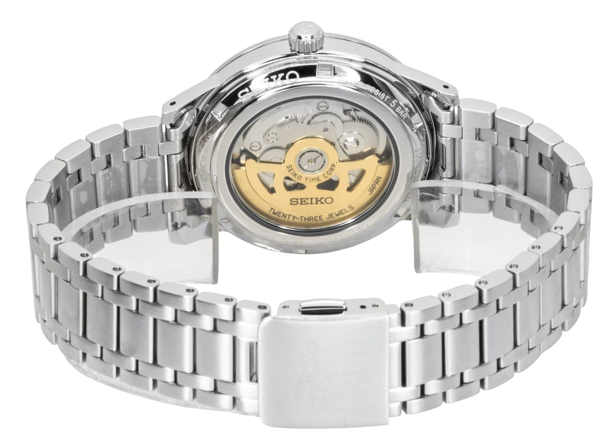 Seiko Presage Style 60's Stainless Steel Light Violet Dial Automatic SRPL73J1 Men's Watch - Prestige Stones