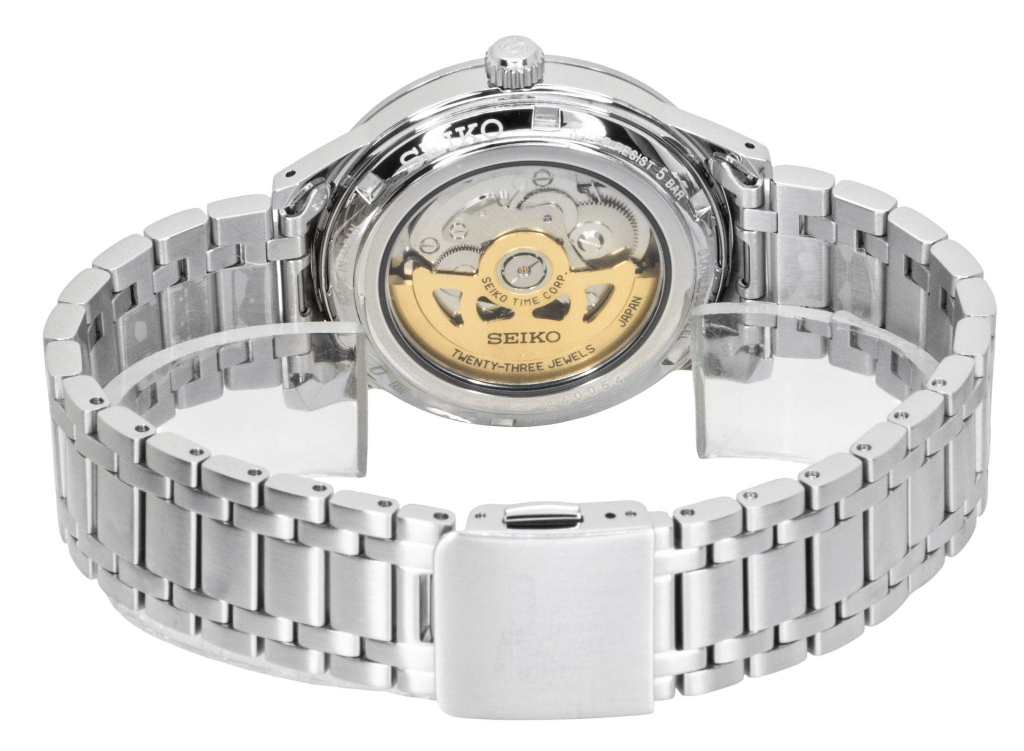 Seiko Presage Style 60's Stainless Steel Light Violet Dial Automatic SRPL73J1 Men's Watch - Prestige Stones