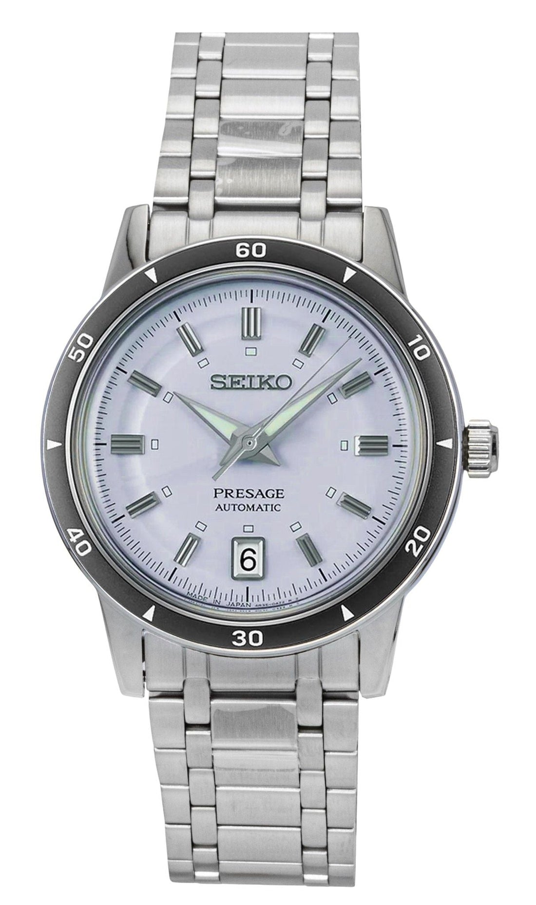 Seiko Presage Style 60's Stainless Steel Light Violet Dial Automatic SRPL73J1 Men's Watch - Prestige Stones