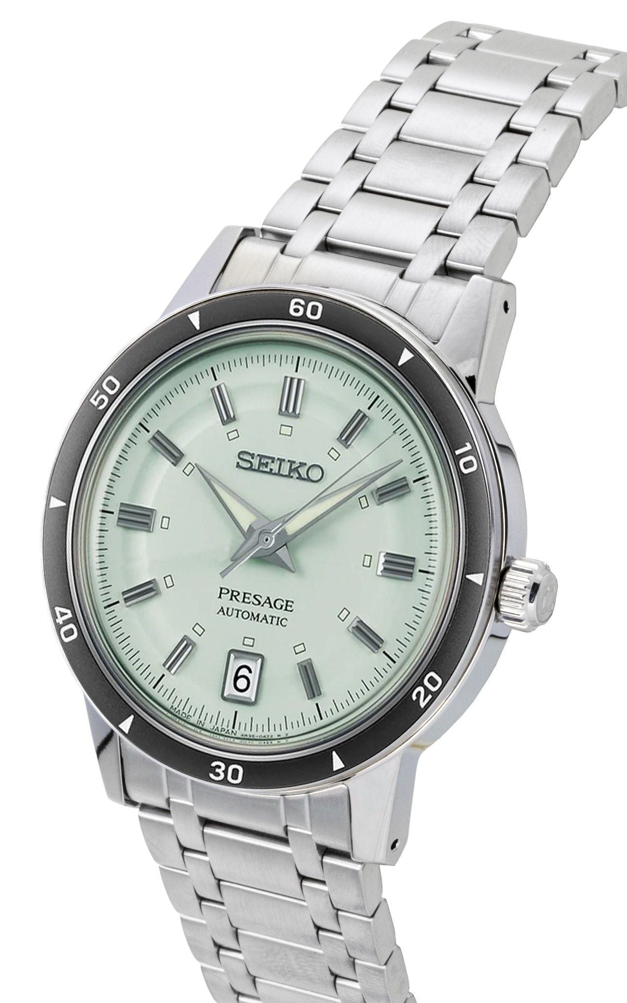 Seiko Presage Style 60's Stainless Steel Mint Green Dial Automatic SRPL71J1 Men's Watch - Prestige Stones