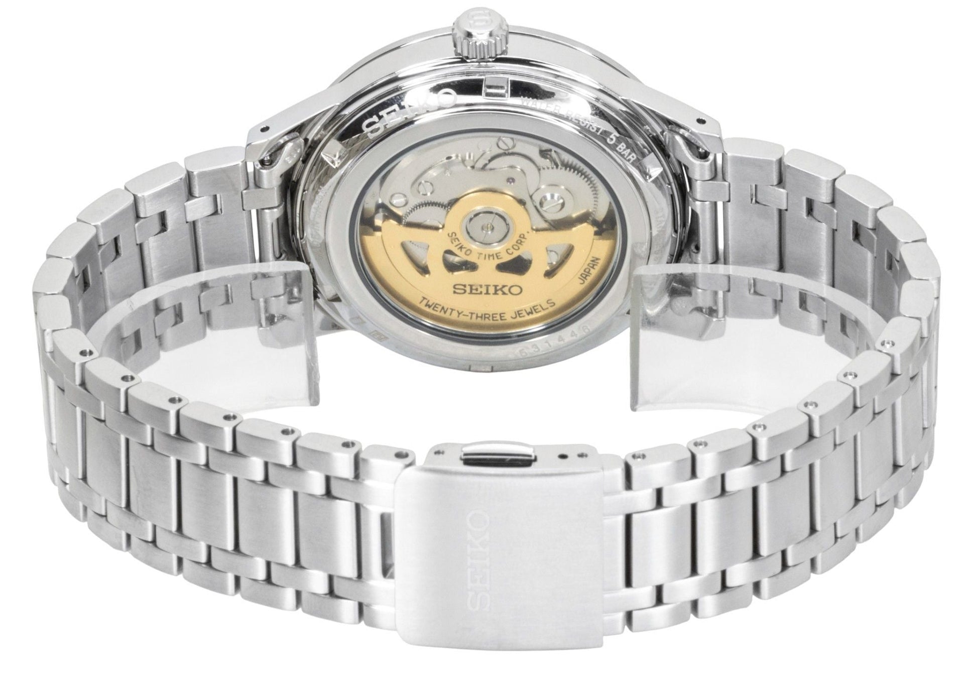 Seiko Presage Style 60's Stainless Steel Mint Green Dial Automatic SRPL71J1 Men's Watch - Prestige Stones