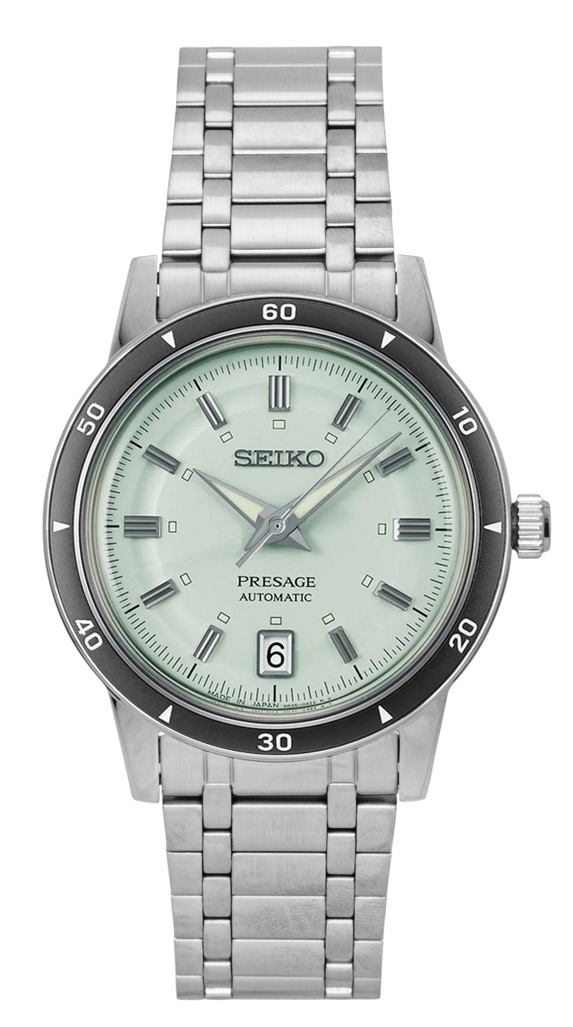 Seiko Presage Style 60's Stainless Steel Mint Green Dial Automatic SRPL71J1 Men's Watch - Prestige Stones