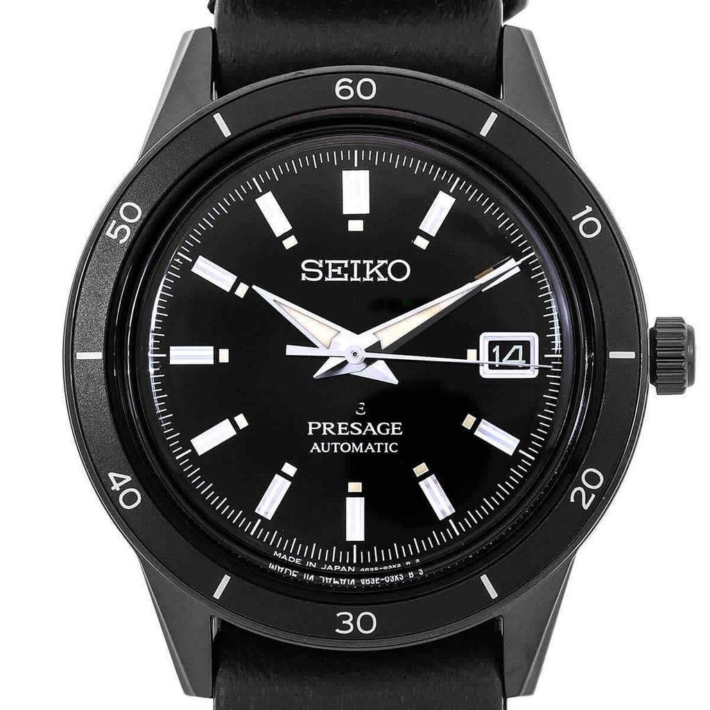 Seiko Presage Style60s Black Dial Automatic SRPH95 SRPH95J1 SRPH95J Men's Watch - Prestige Stones