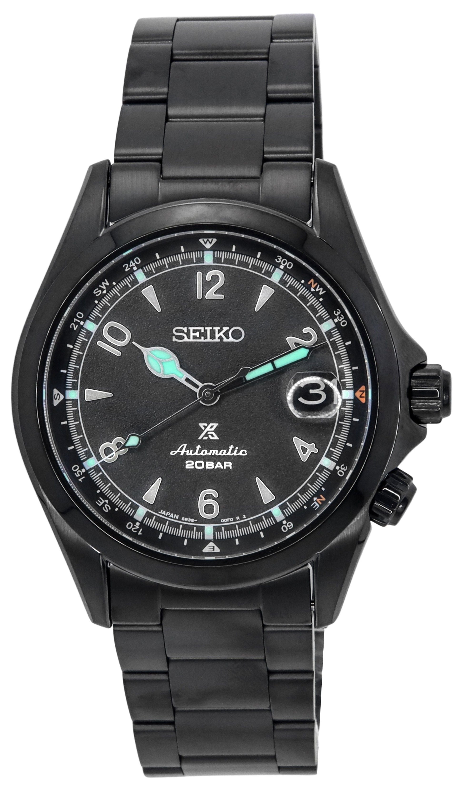 Seiko Prospex Alpinist The Black Series Limited Edition Automatic Diver's SPB337J1 200M Men's Watch - Prestige Stones