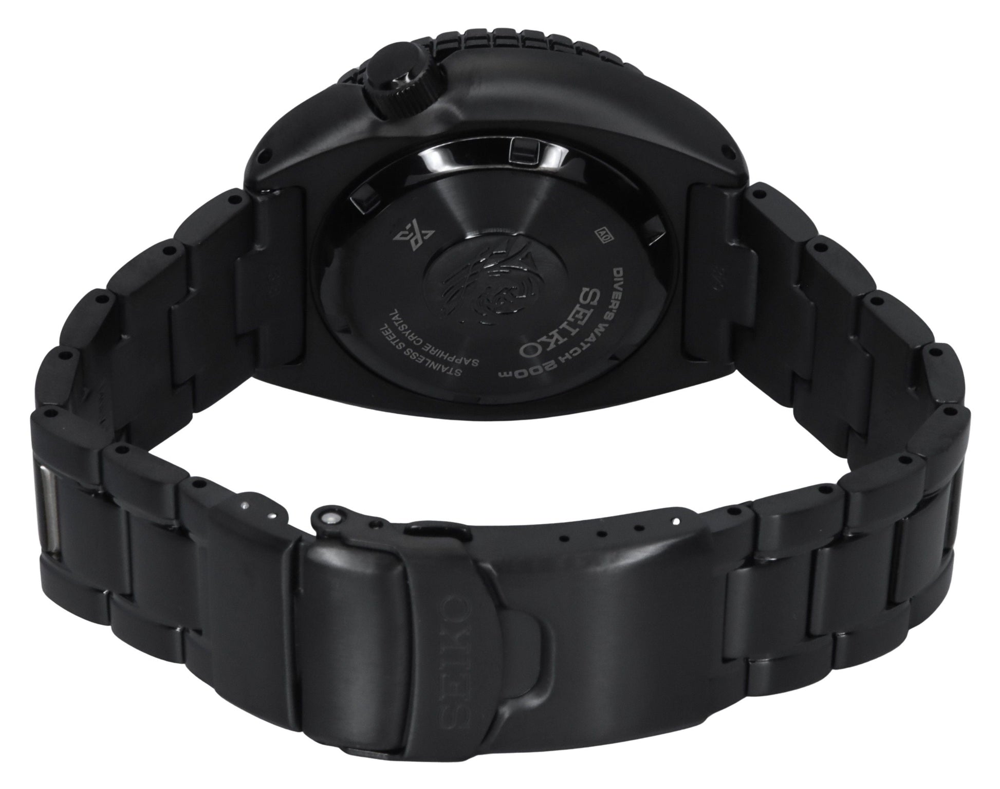 Seiko Prospex Black Series Night Vision Turtle Black Dial Automatic Diver's SRPK43K1 200M Men's Watch - Prestige Stones