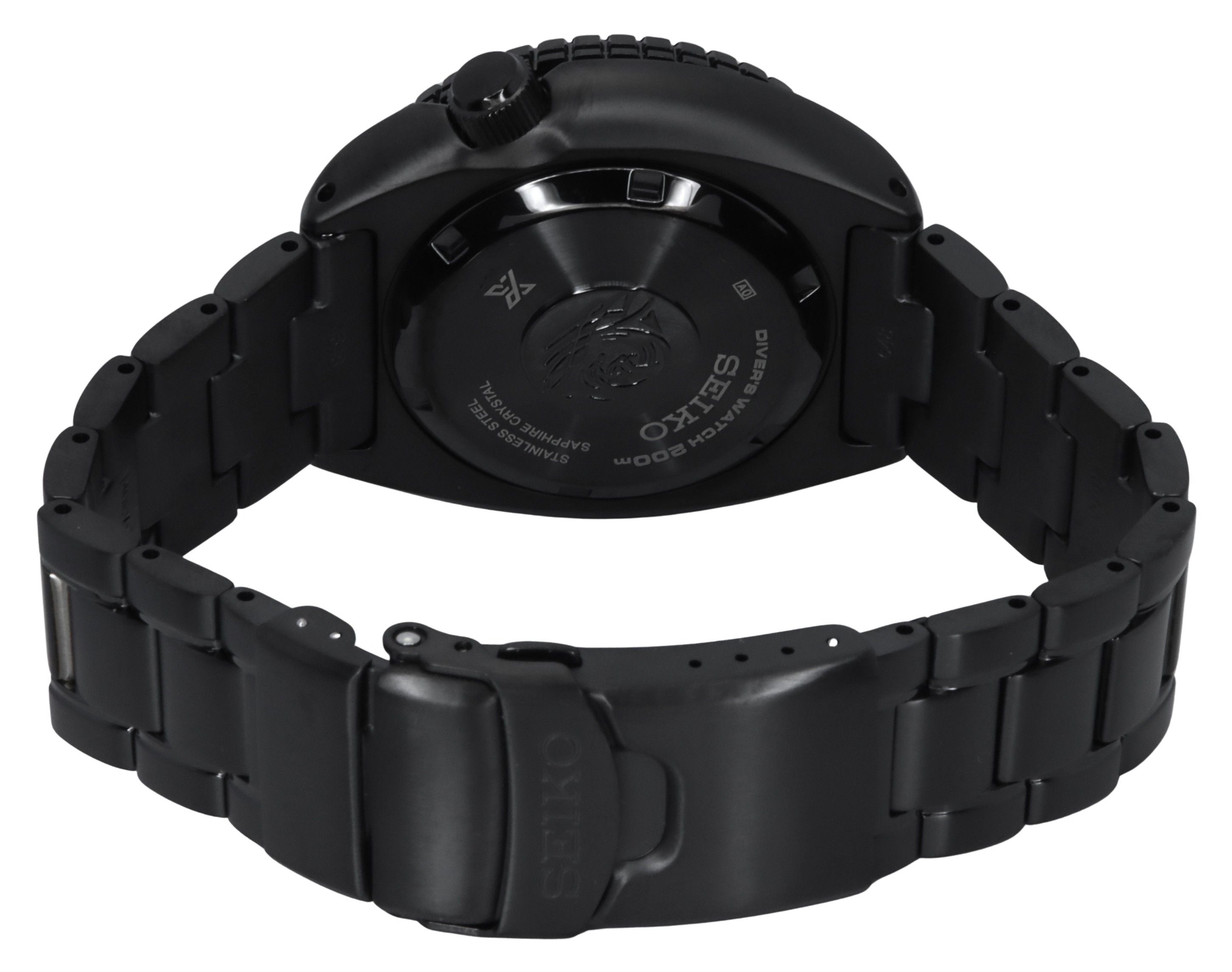 Seiko Prospex Black Series Night Vision Turtle Black Dial Automatic Diver's SRPK43K1 200M Men's Watch - Prestige Stones