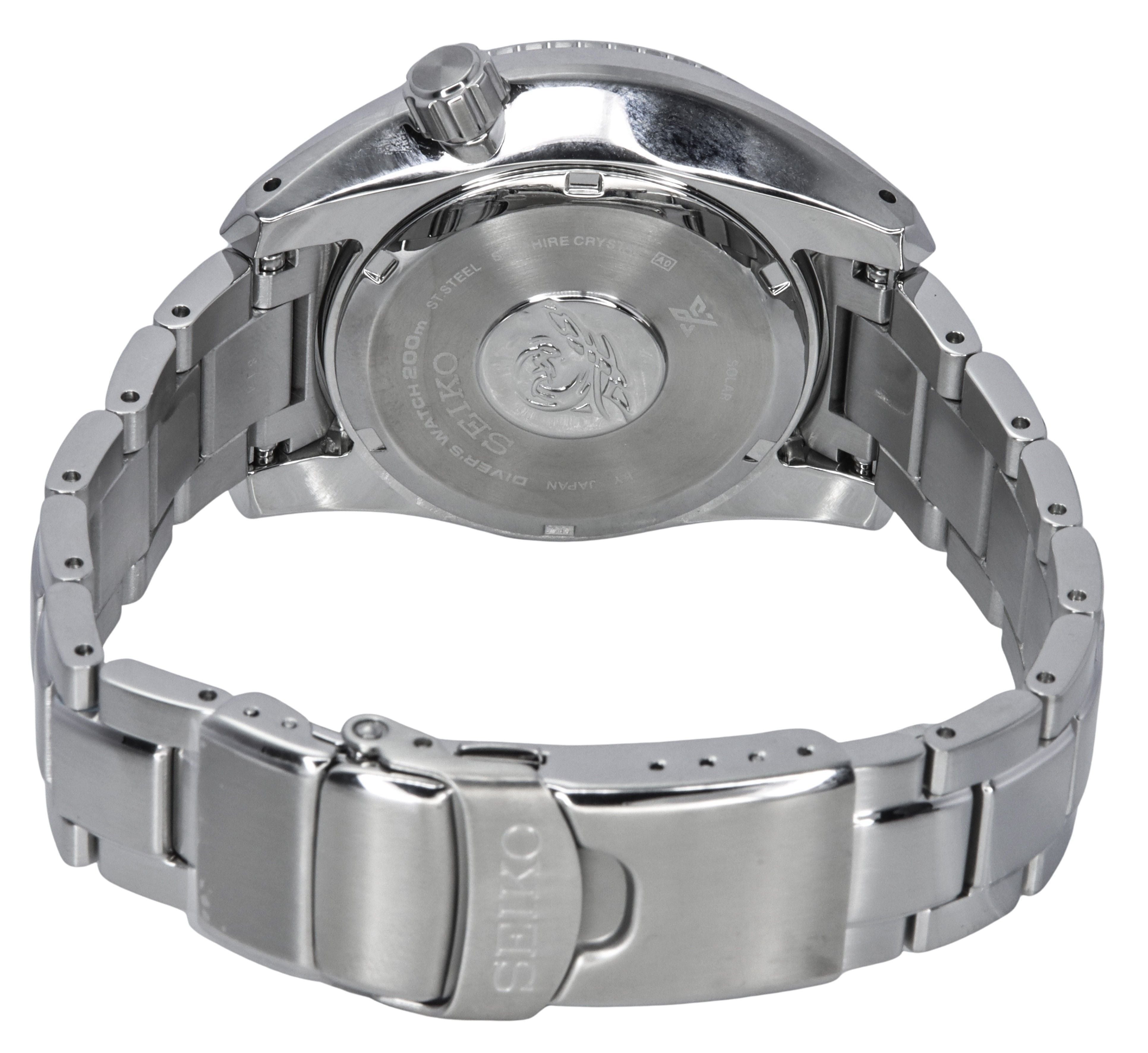 Seiko Prospex Sea Aqua Sumo GMT Blue Dial Solar Diver's SFK001J1 200M Men's Watch - Prestige Stones