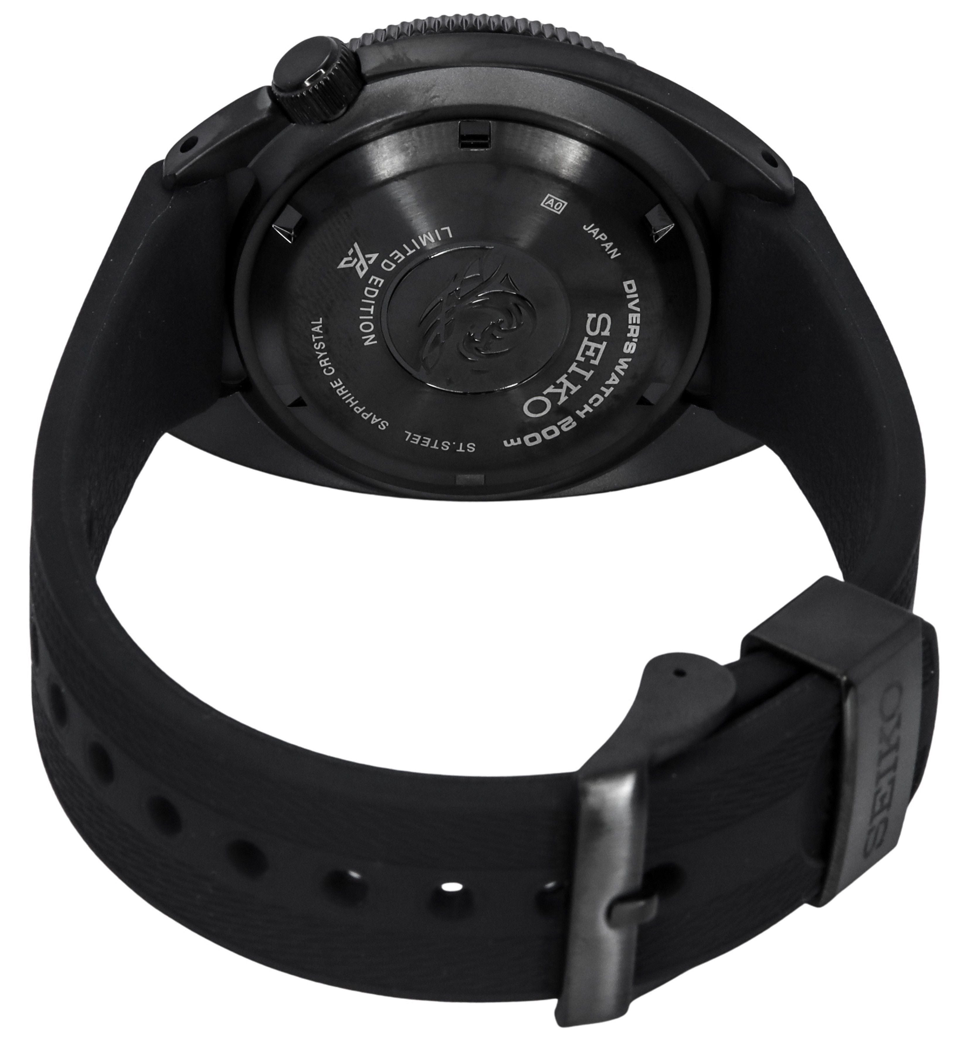 Seiko Prospex Sea Black Series Night Limited Edition Automatic Diver's SPB335J1 200M Men's Watch - Prestige Stones