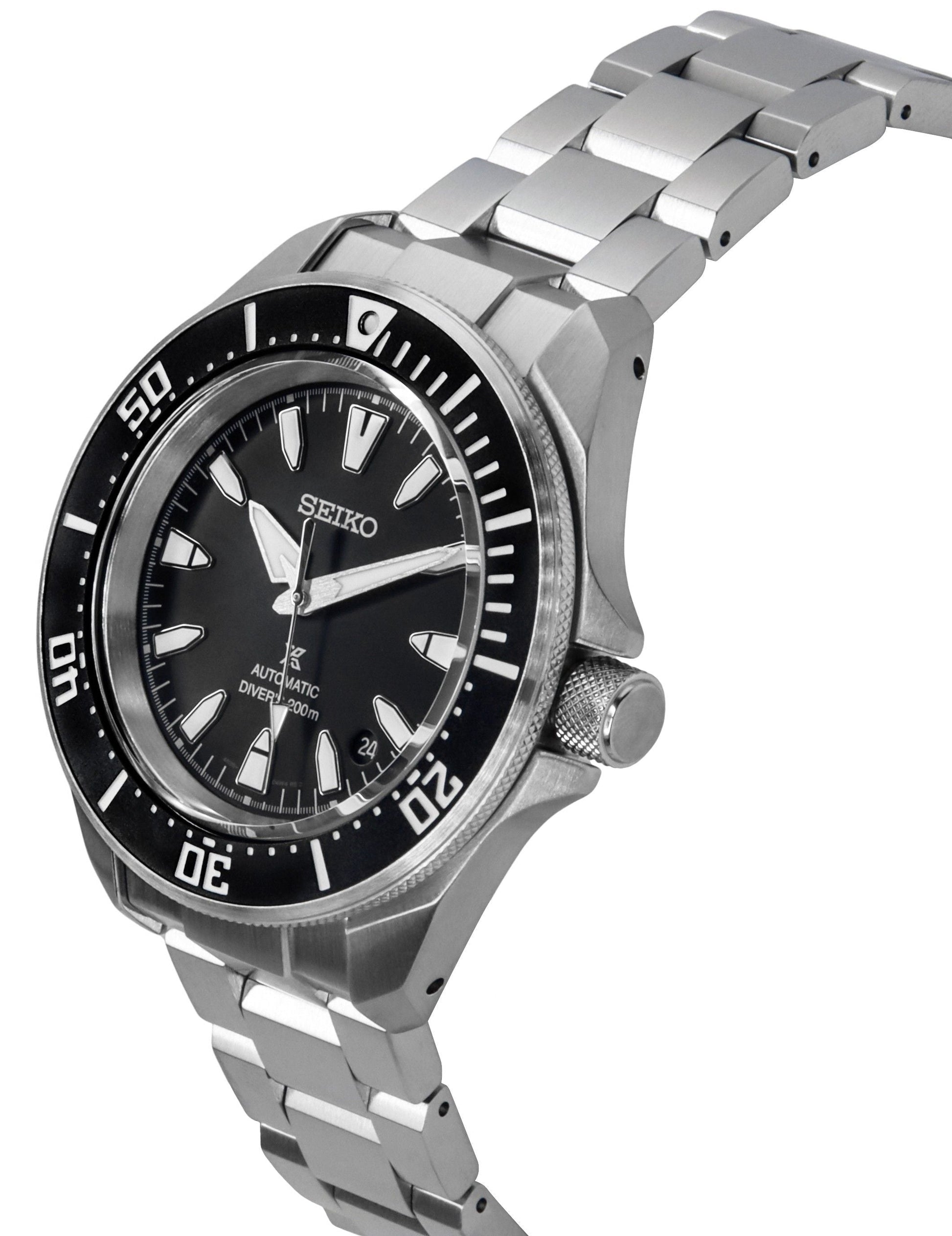 Seiko Prospex Sea Samurai Shog - urai Stainless Steel Black Dial Automatic Diver's SRPL13K1 200M Men's Watch - Prestige Stones