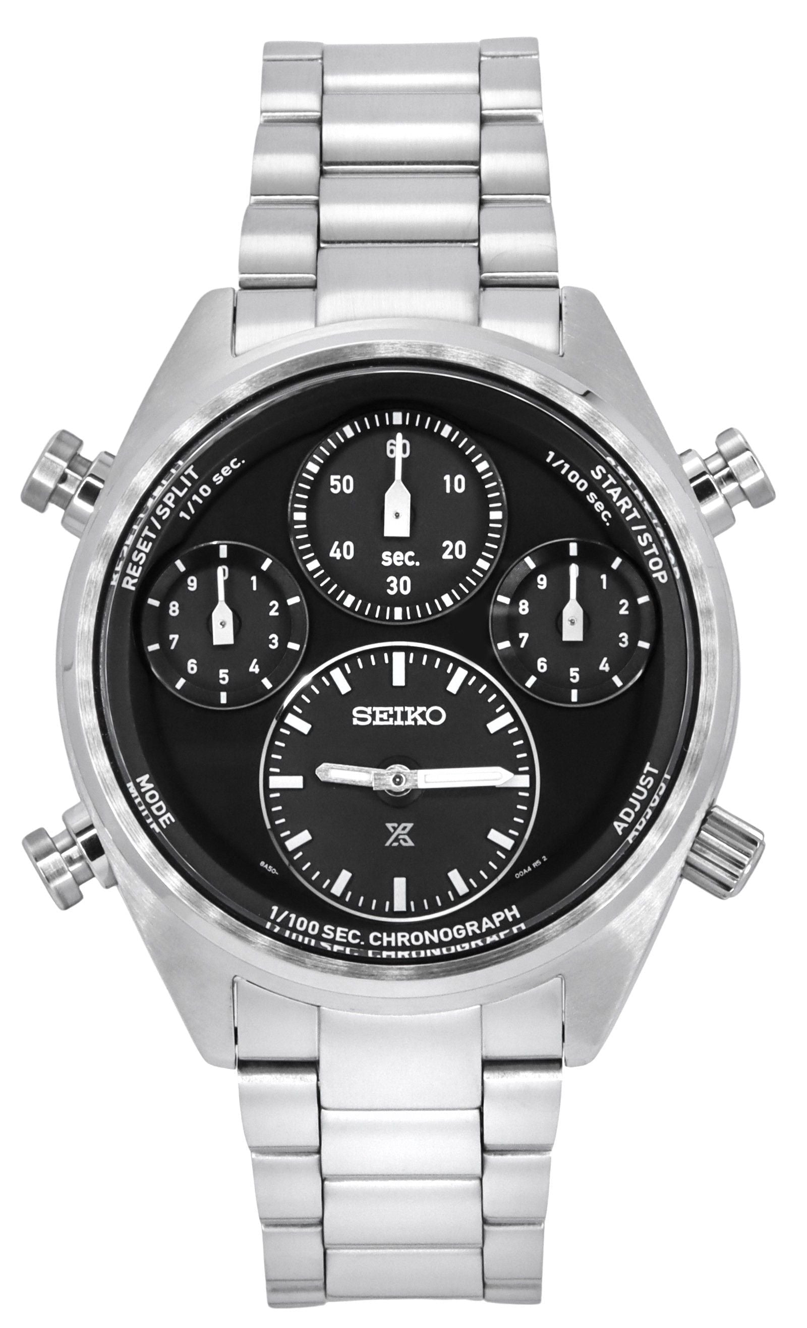 Seiko Prospex Speedtimer Chronograph Stainless Steel Black Dial Solar SFJ003P1 100M Men's Watch - Prestige Stones