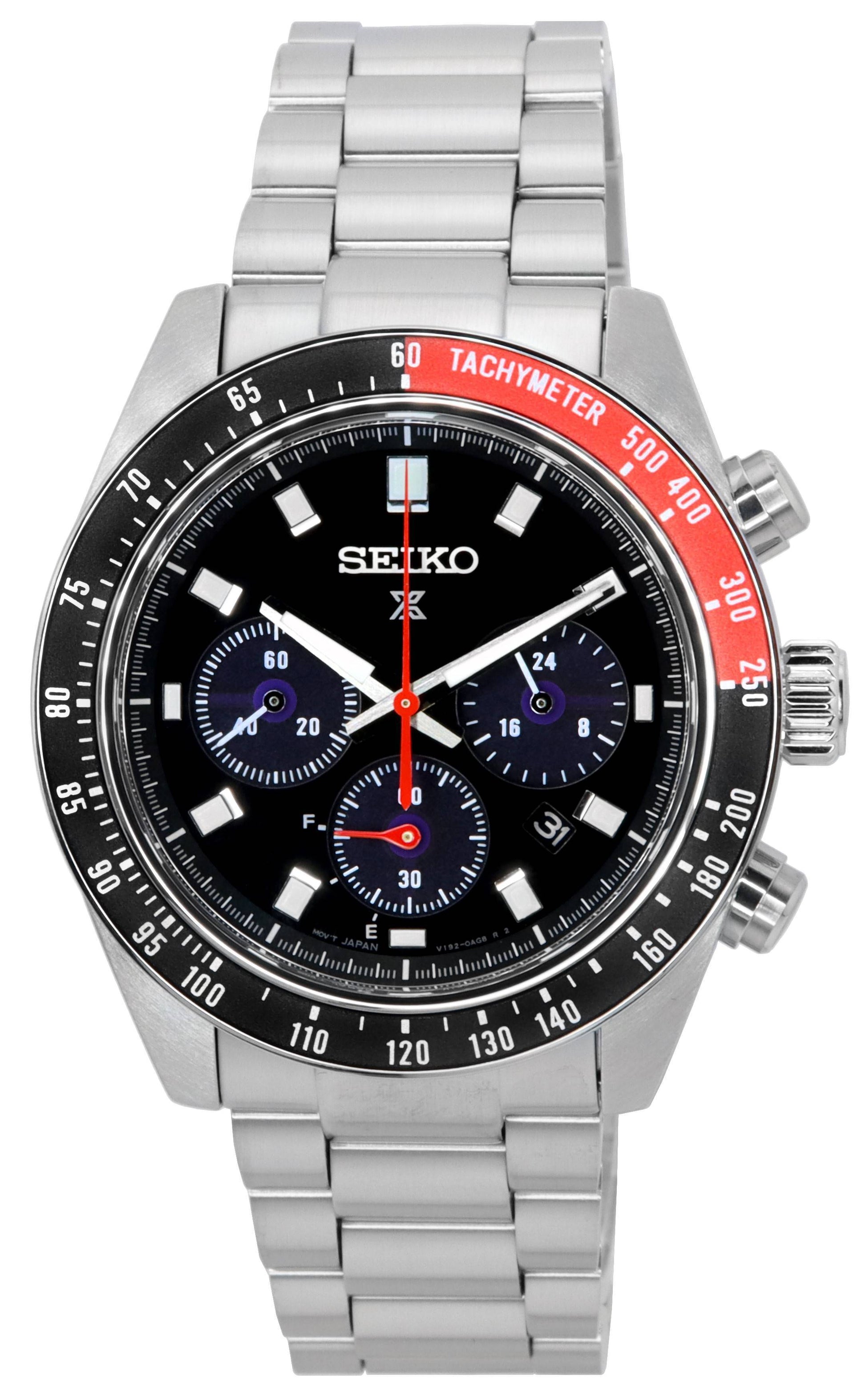 Seiko Prospex Speedtimer Go Large Solar Chronograph Black Dial SSC915 SSC915P1 SSC915P 100M Men's Watch - Prestige Stones