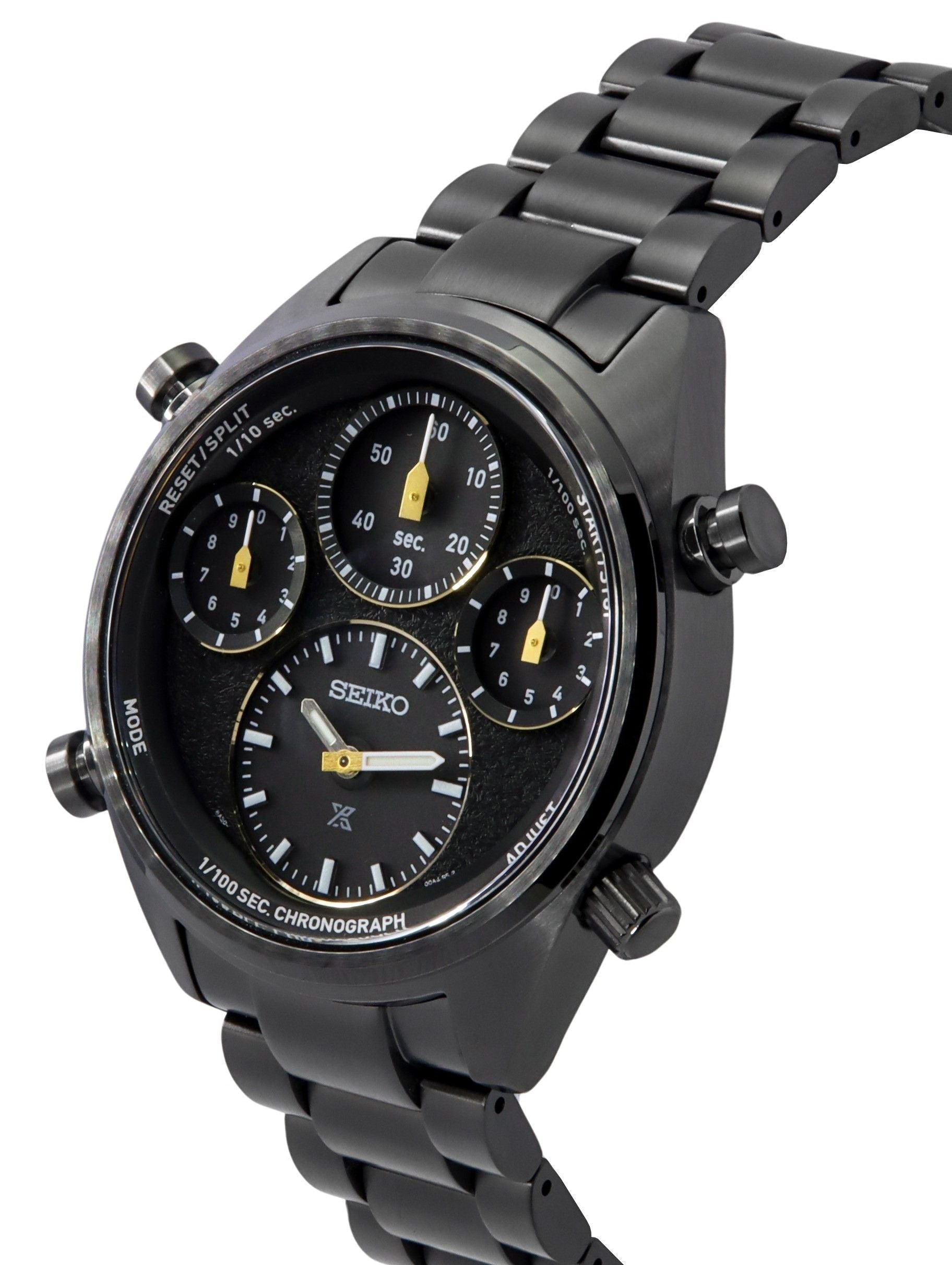 Seiko Prospex Speedtimer Limited Edition Chronograph Stainless Steel Black Dial Solar SFJ007P1 100M Men's Watch - Prestige Stones