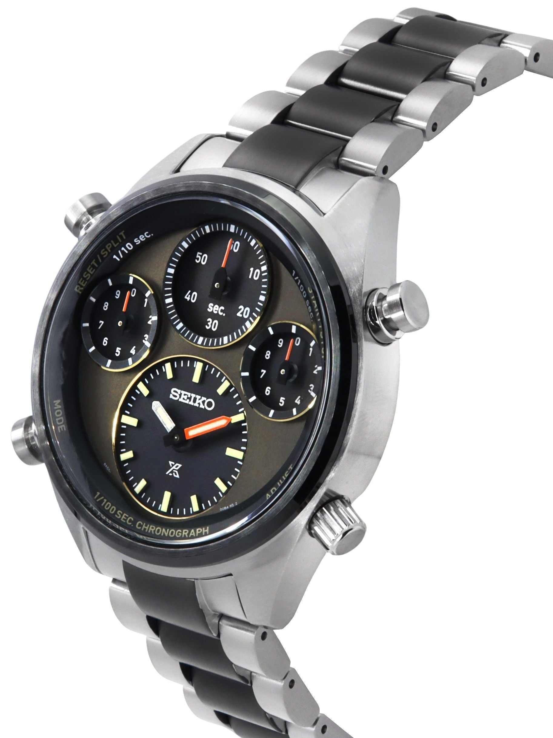 Seiko Prospex Speedtimer Limited Edition Chronograph Stainless Steel Brown Dial Solar SFJ005P1 100M Men's Watch - Prestige Stones