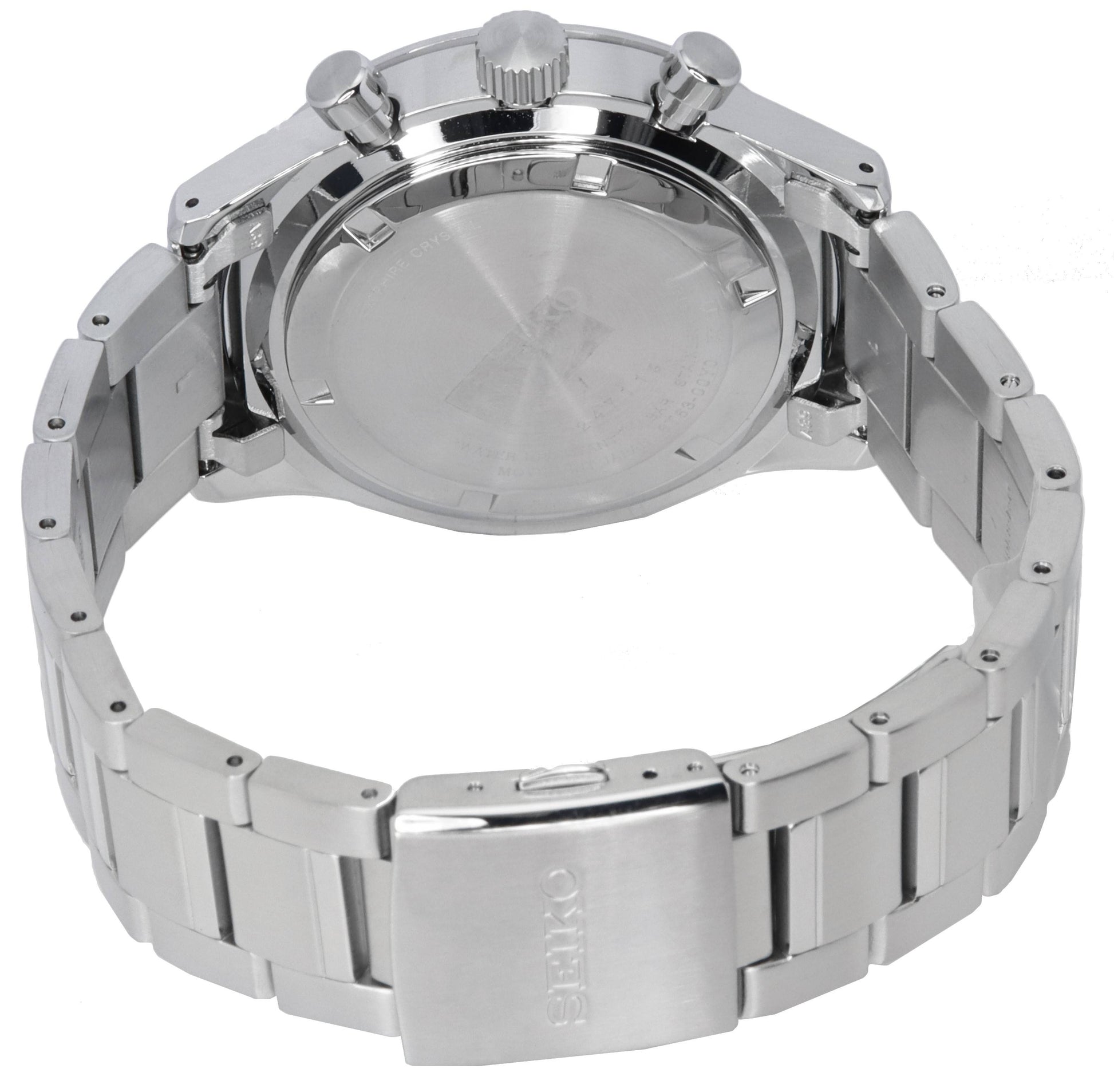 Seiko Urban Sports Chronograph Black Dial Quartz SSB413 SSB413P1 SSB413P 100M Men's Watch - Prestige Stones