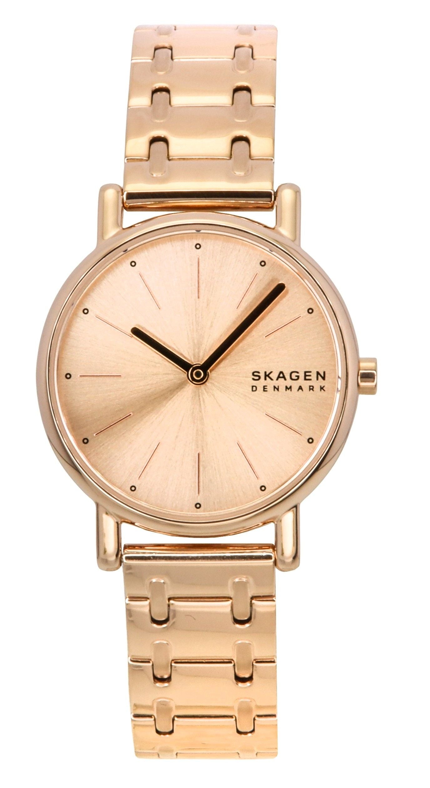 Skagen Signatur Lille Rose Gold Tone Stainless Steel Rose Gold Dial Quartz SKW3125 Women's Watch - Prestige Stones