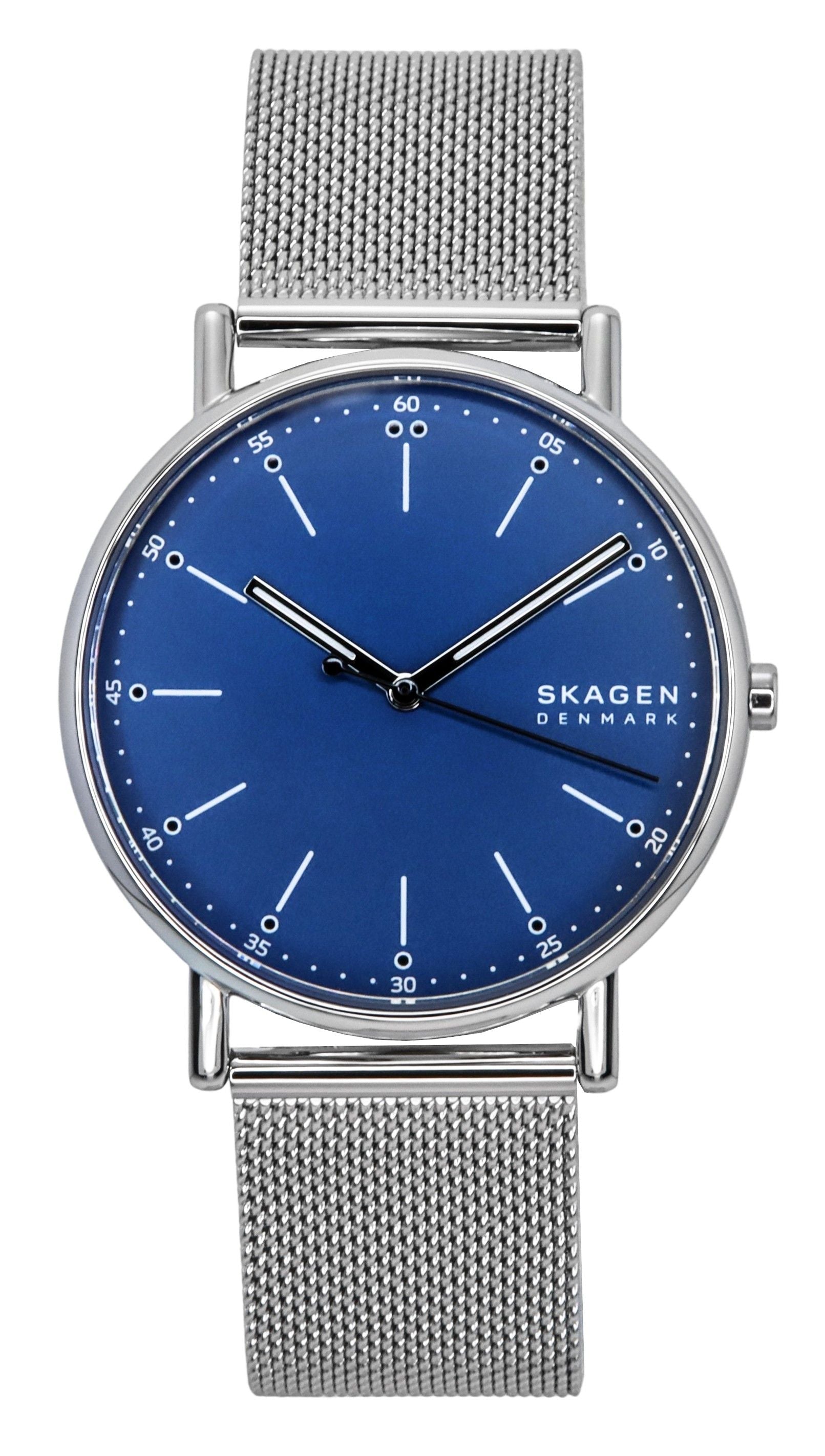 Skagen Signatur Stainless Steel Blue Dial Quartz SKW6904 Men's Watch - Prestige Stones