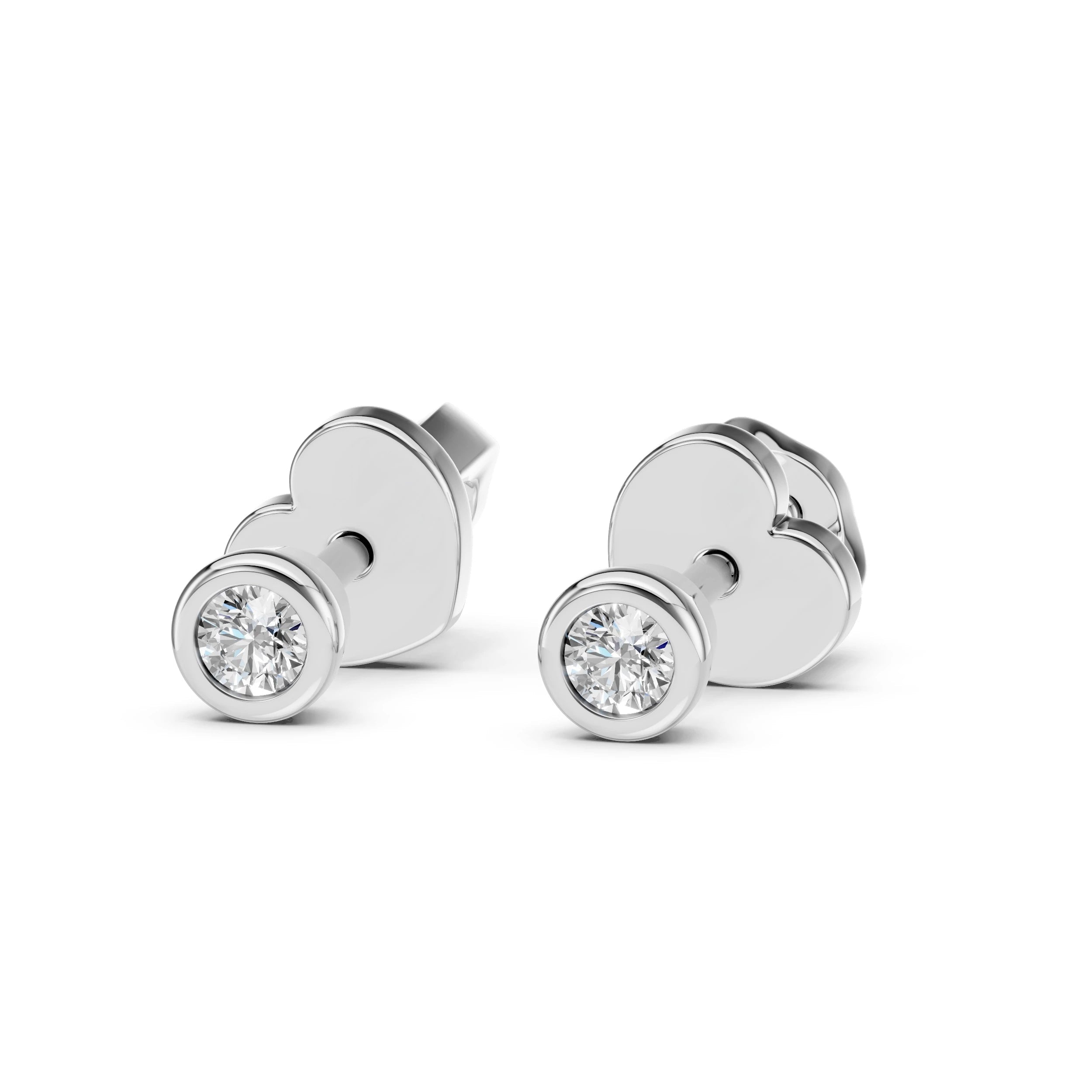 Solitaire Butterfly Earring - 102-10010(2.3) - Prestige Stones