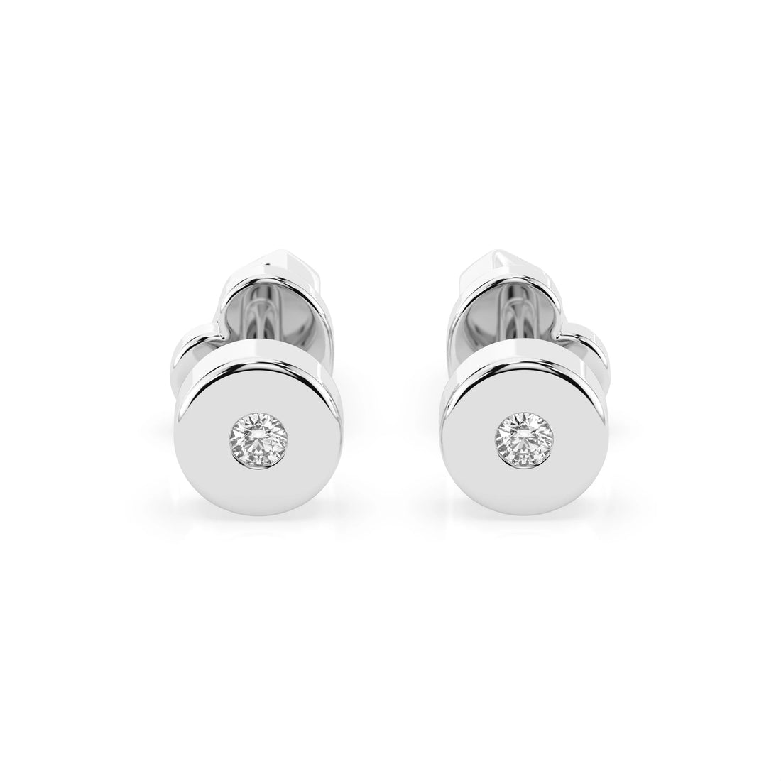 Solitaire Butterfly Earring (Round), 0.04 ct — 102-10050 - Prestige Stones