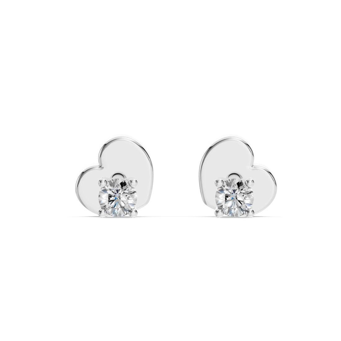Solitaire Butterfly Earring (Round), 0.12 ct — 102-10012/1(2.5) - Prestige Stones